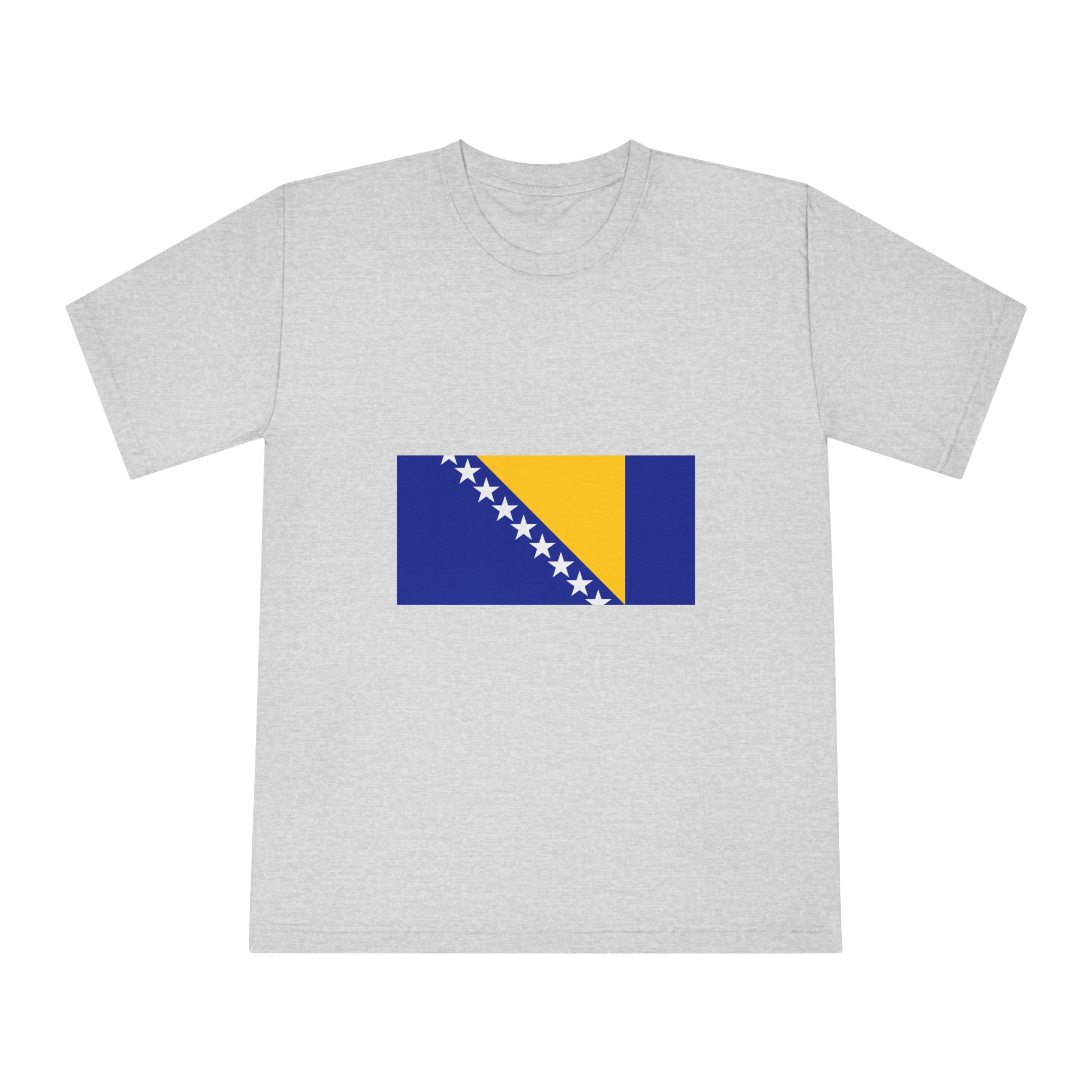Flag of Bosnia and Herzegovina Unisex Classic Crewneck T Shirt - Image 13