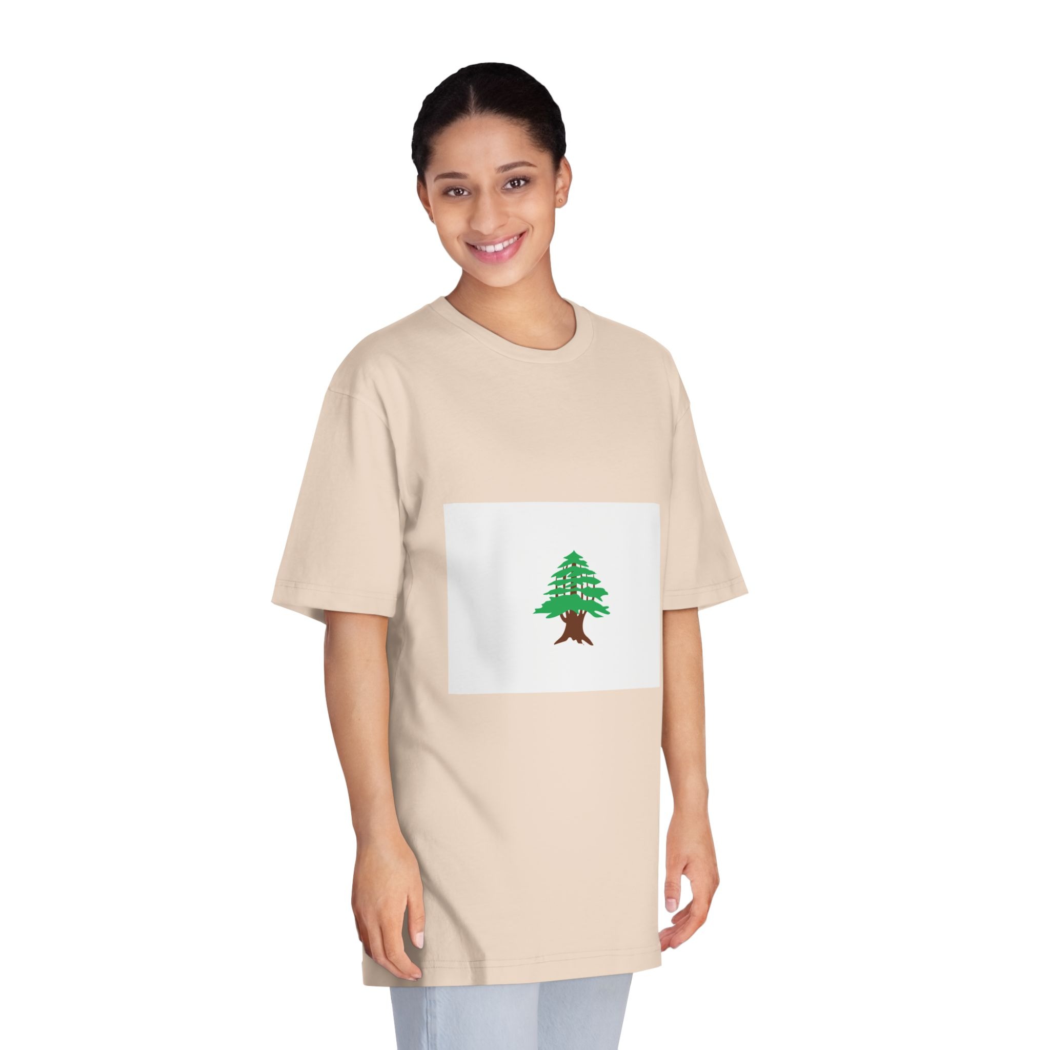 Flag of Lebanon (1918 1920) Unisex Classic Crewneck T Shirt - Image 11