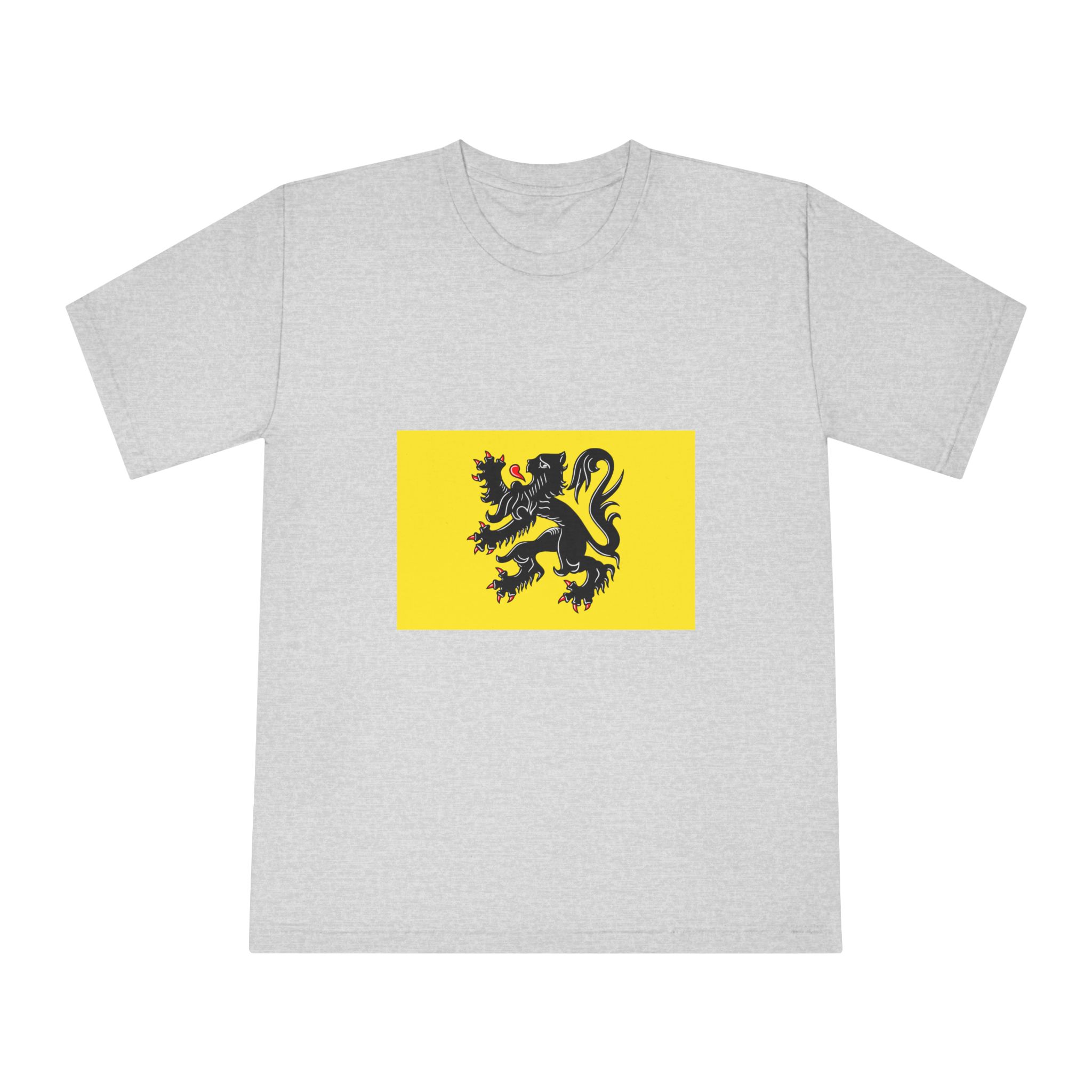 Flag of Flanders Unisex Classic Crewneck T Shirt - Image 13