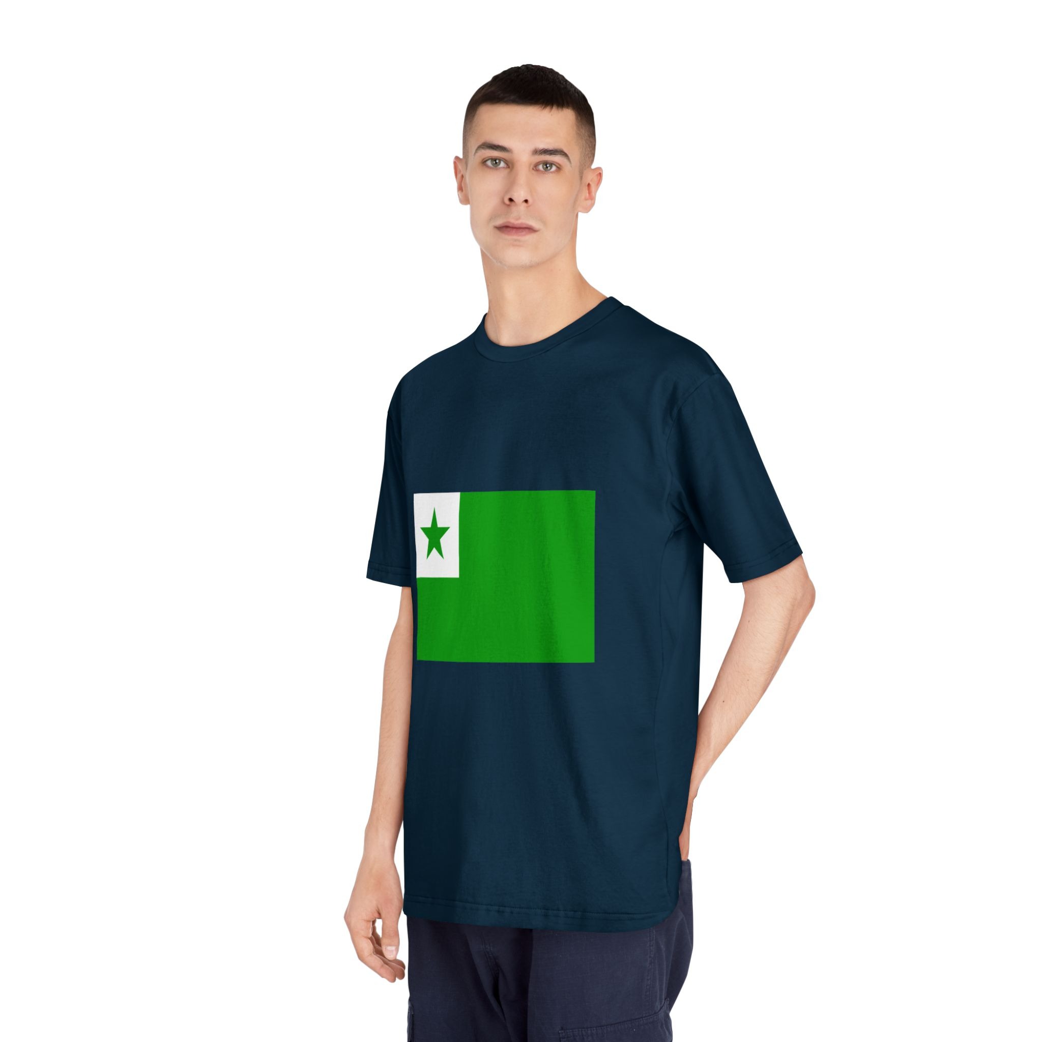 Flag of Esperanto Unisex Classic Crewneck T Shirt - Image 20