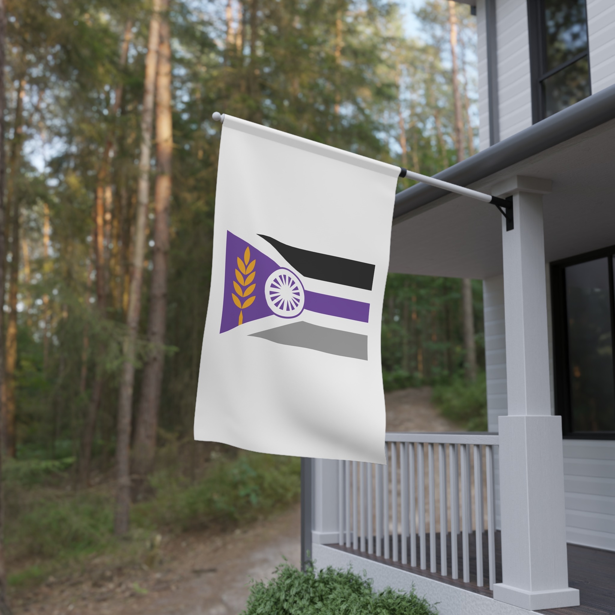 Flag of Milford, Nebraska House Banner - Image 4