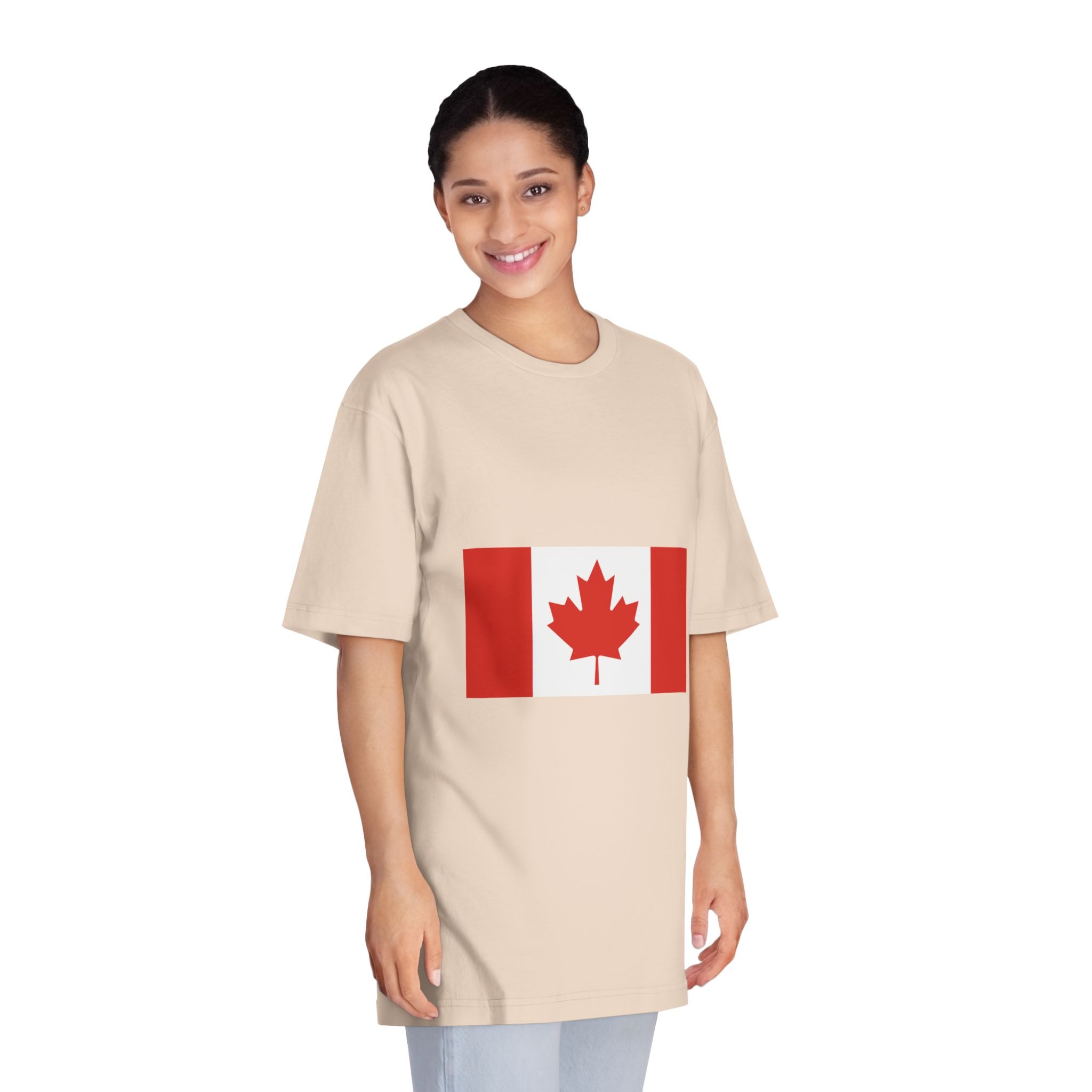 Flag of Canada (pantone) Unisex Classic Crewneck T Shirt - Image 11