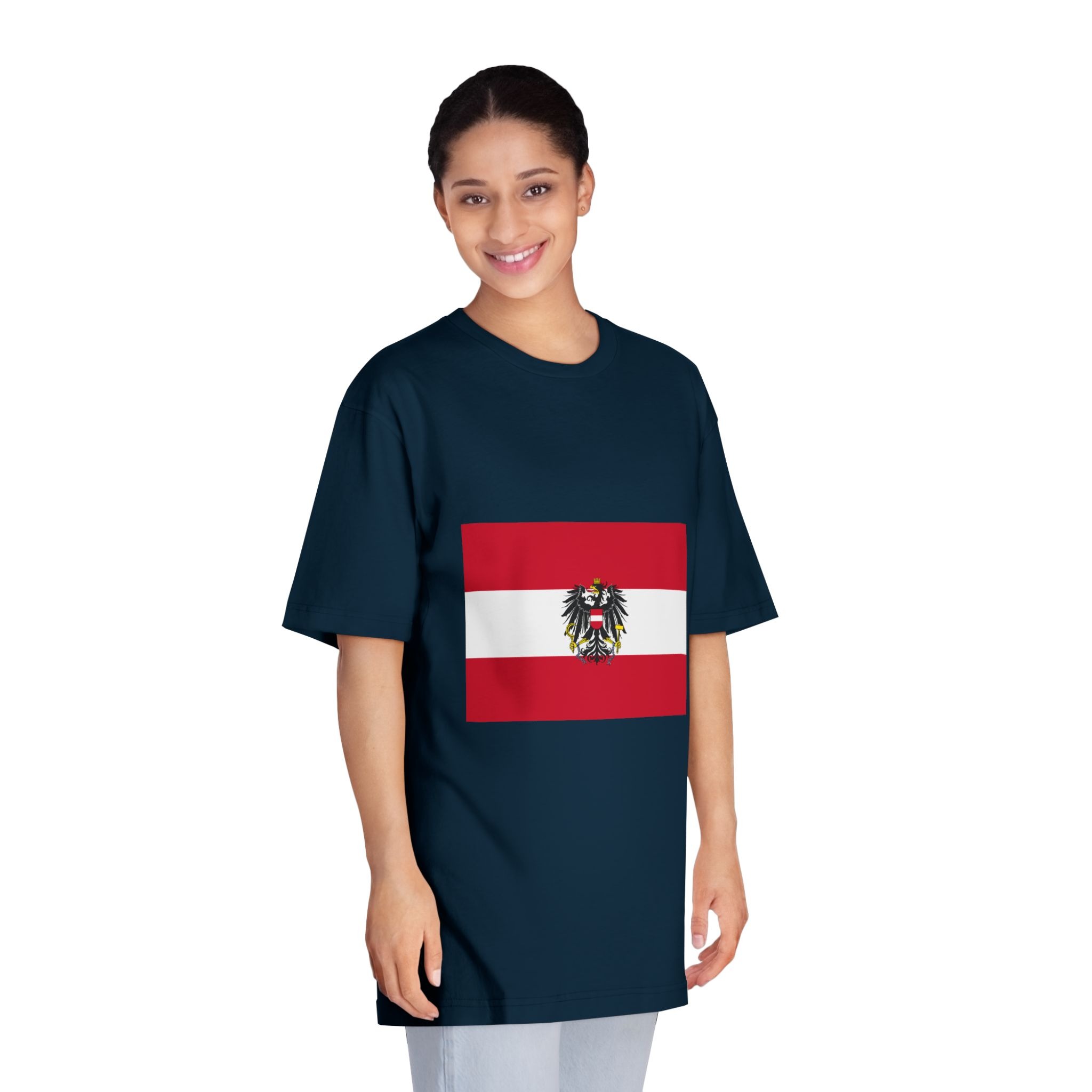 Flag of Austria (state) Unisex Classic Crewneck T Shirt - Image 19