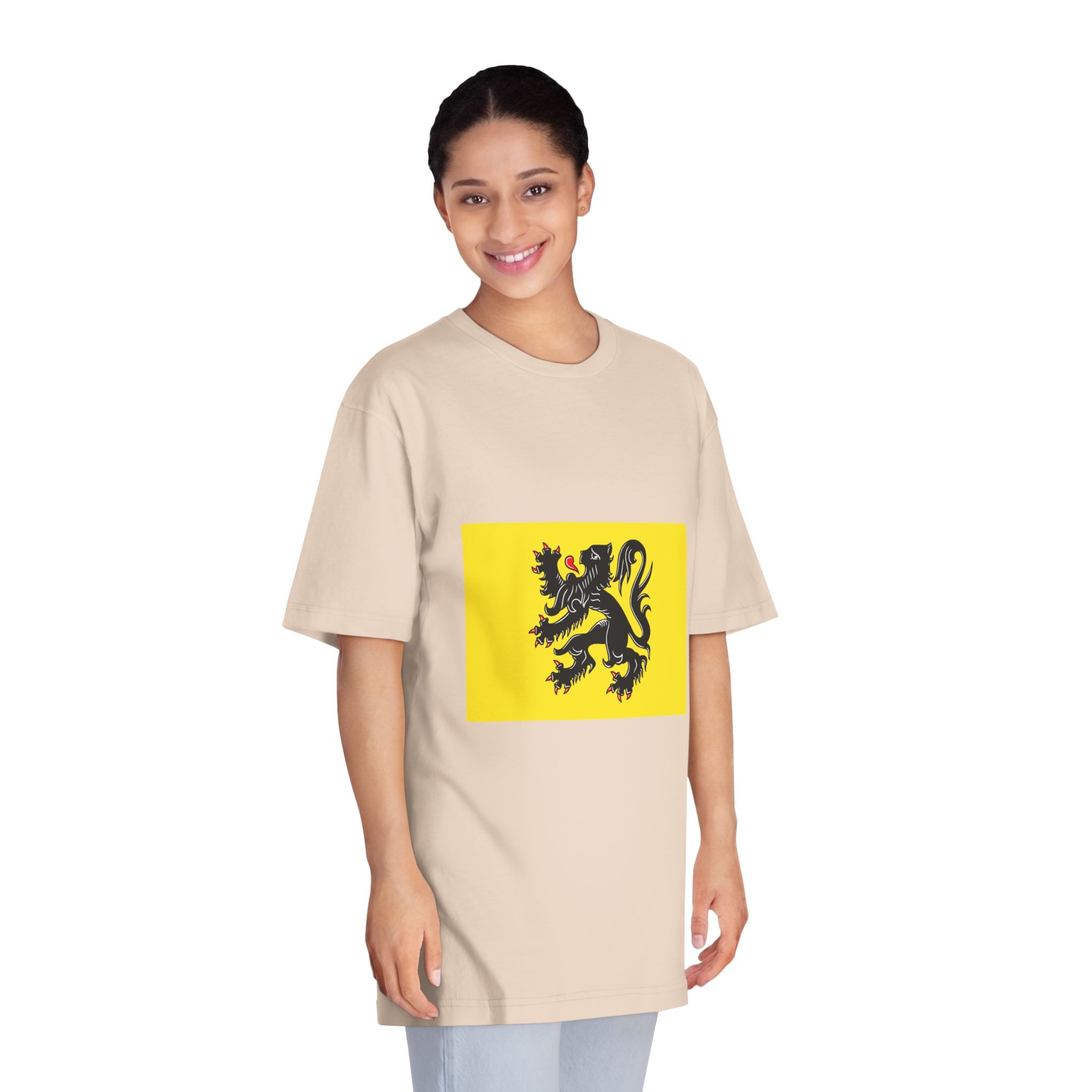 Flag of Flanders Unisex Classic Crewneck T Shirt - Image 11