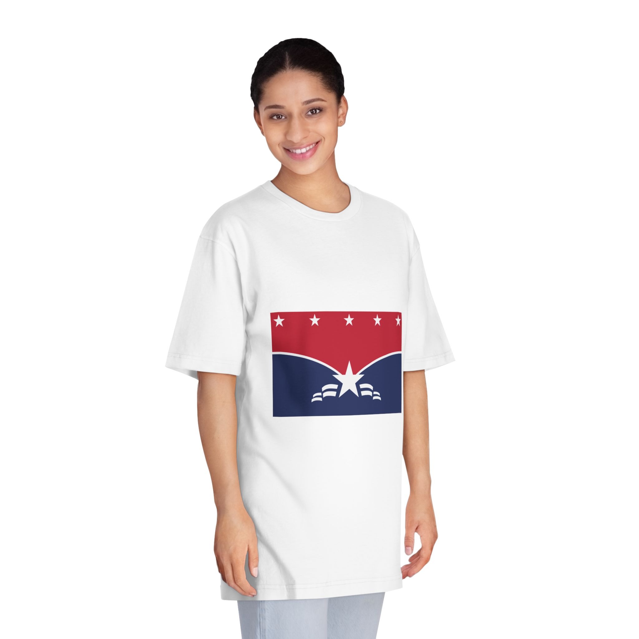 Flag of Lawrence, Indiana Unisex Classic Crewneck T Shirt - Image 3