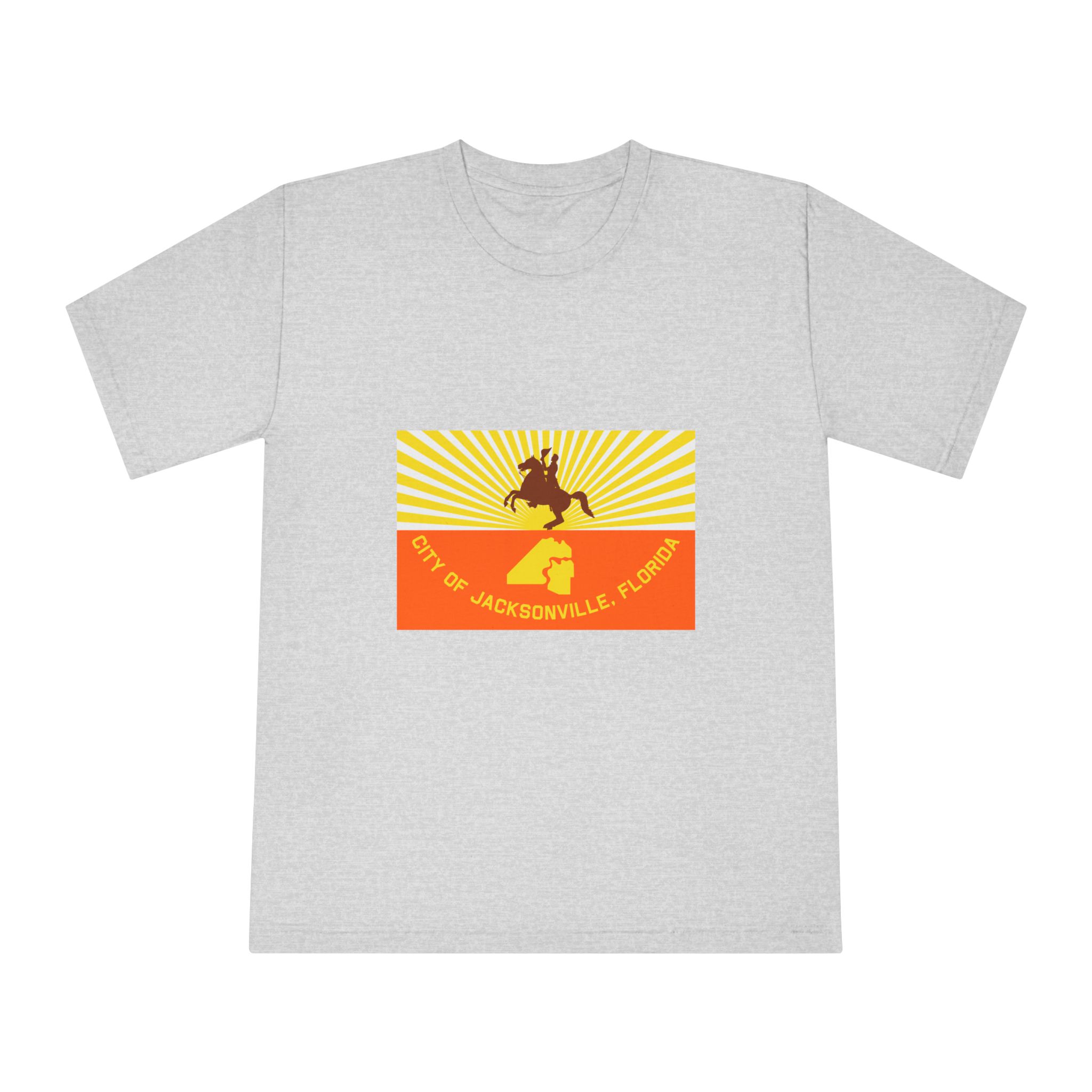 Flag of Jacksonville, Florida Unisex Classic Crewneck T Shirt - Image 13