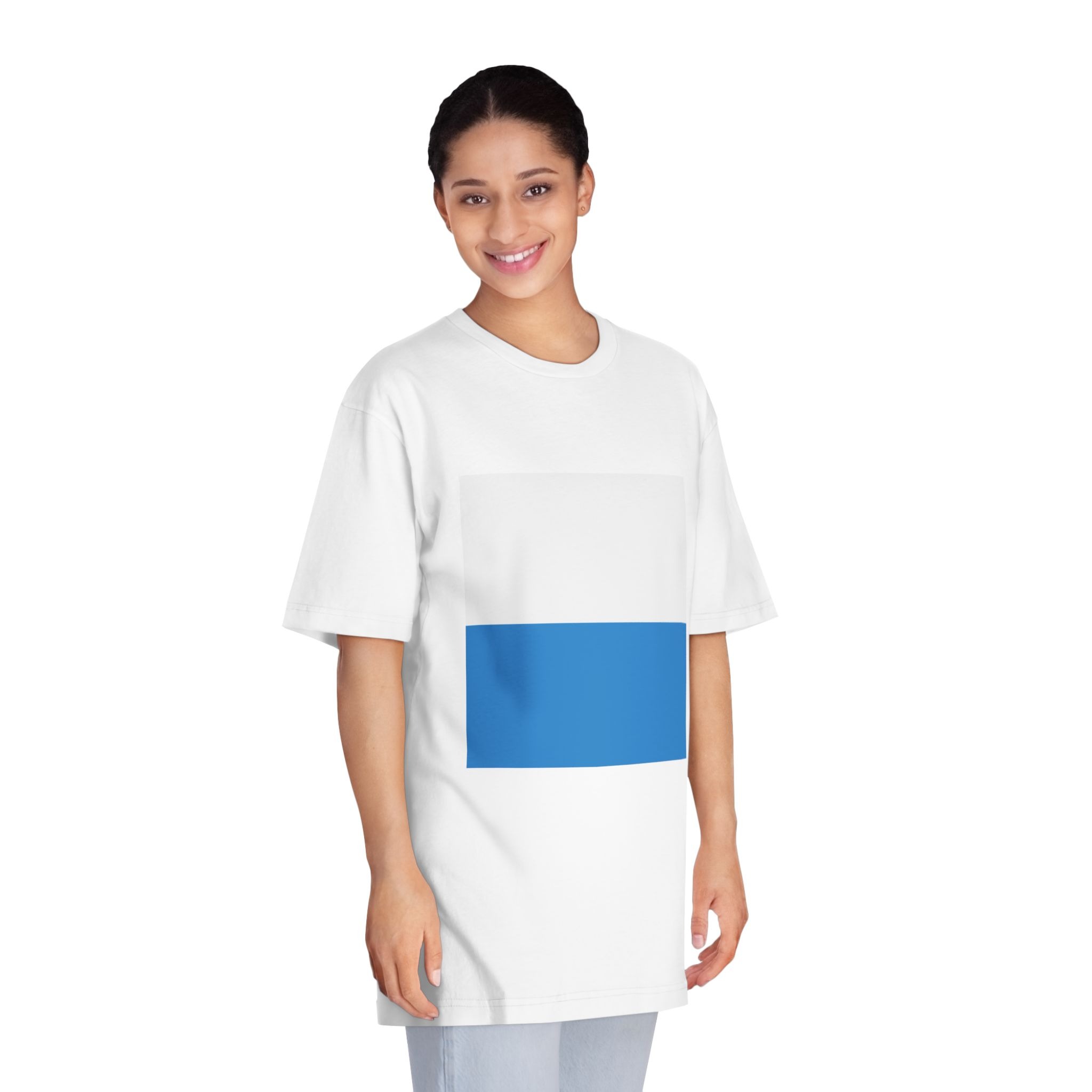 Flag of Canton of Lucerne Unisex Classic Crewneck T Shirt - Image 3