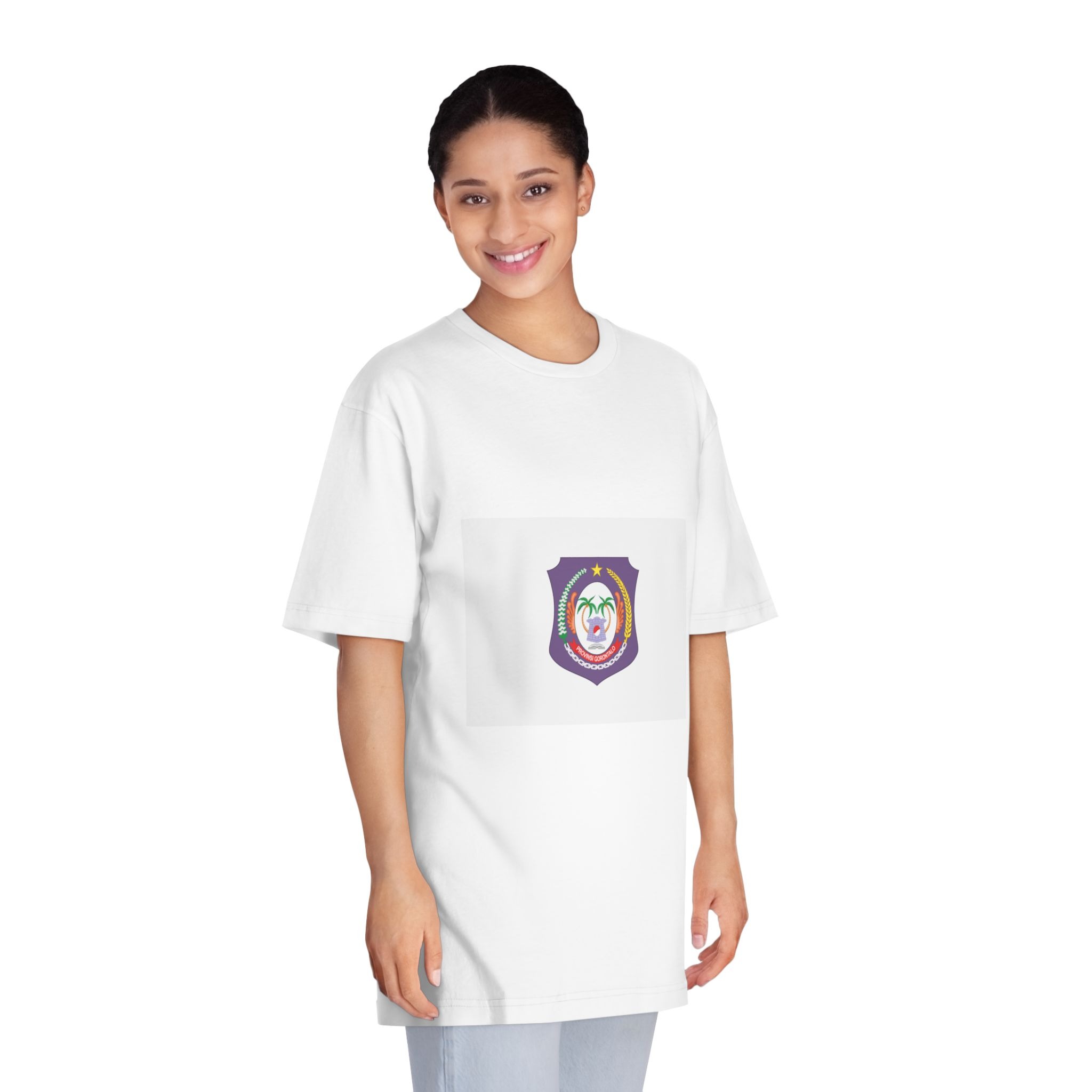 Flag of Gorontalo Unisex Classic Crewneck T Shirt - Image 3