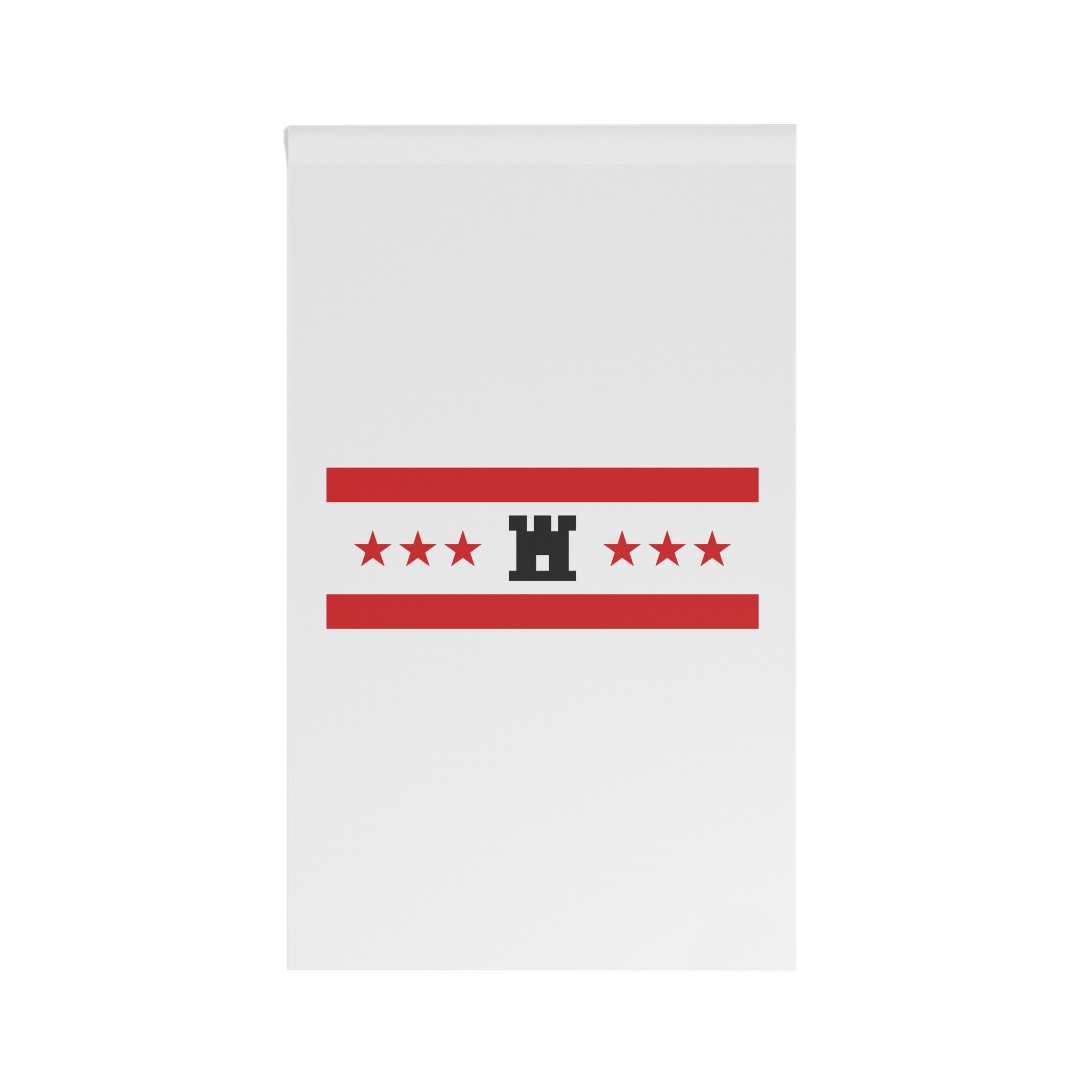 Drenthe Flag Red White Horizontal Stripes With Black Yellow Emblem Regional Flag Drenthe House Banner