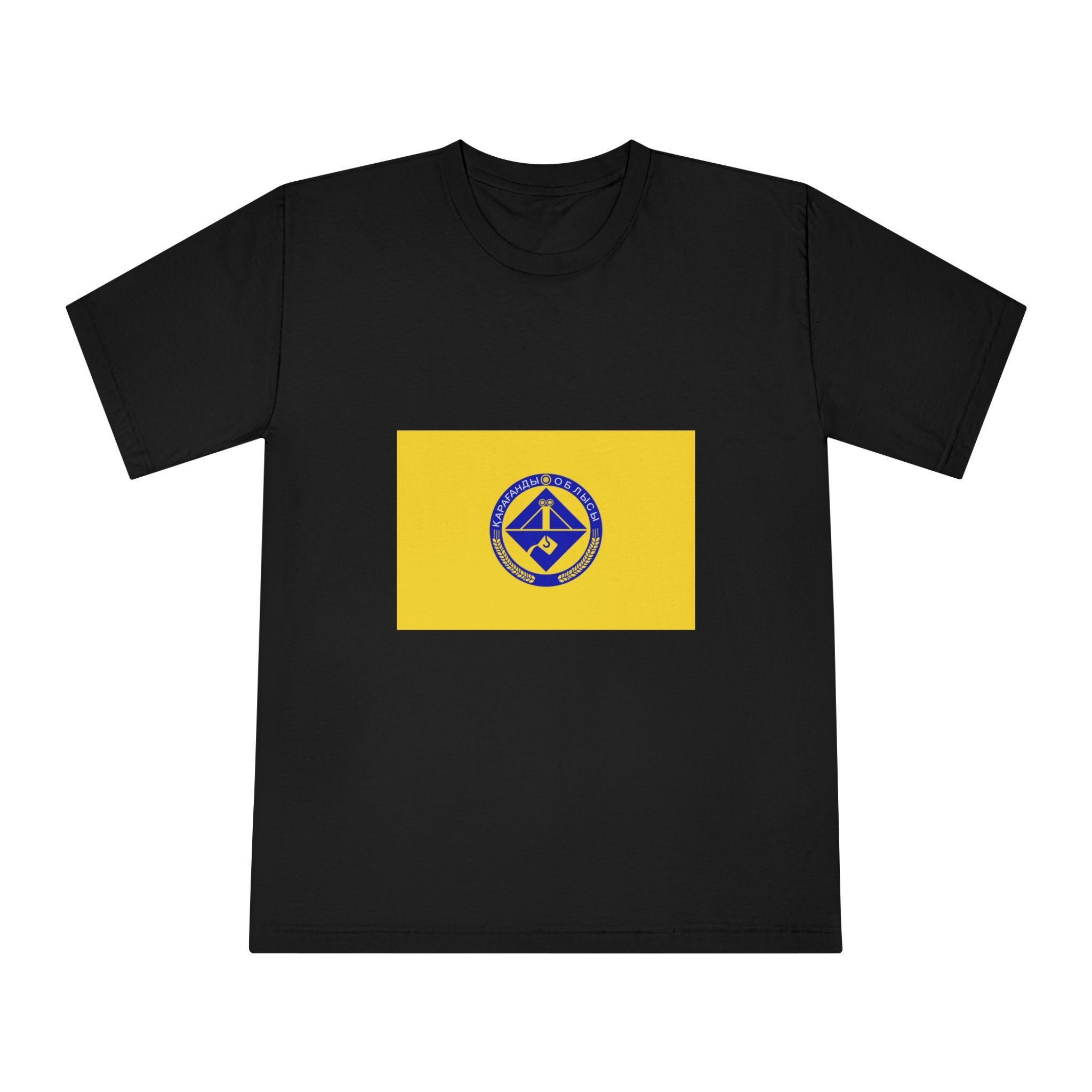 Flag of Karagandy Oblast Unisex Classic Crewneck T Shirt - Image 5