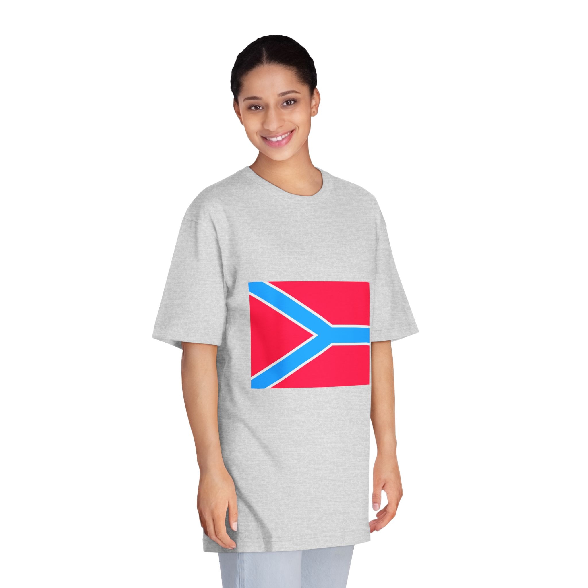 Flag of Druzhkivka Unisex Classic Crewneck T Shirt - Image 15