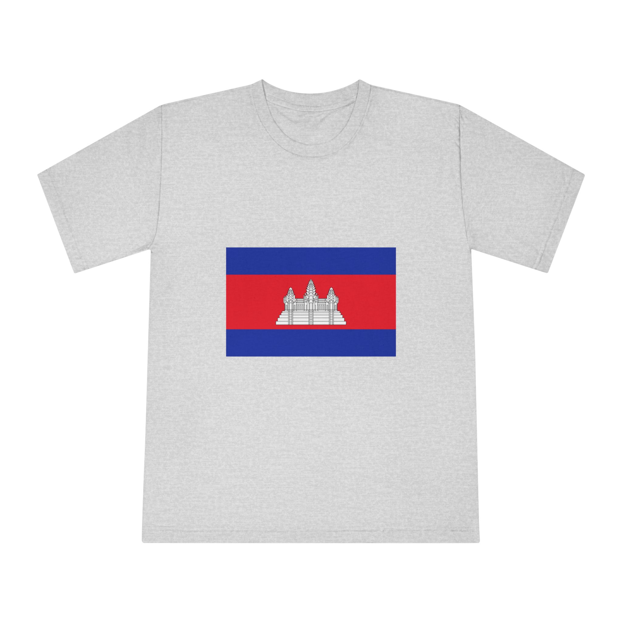 Flag of Cambodia Unisex Classic Crewneck T Shirt - Image 13