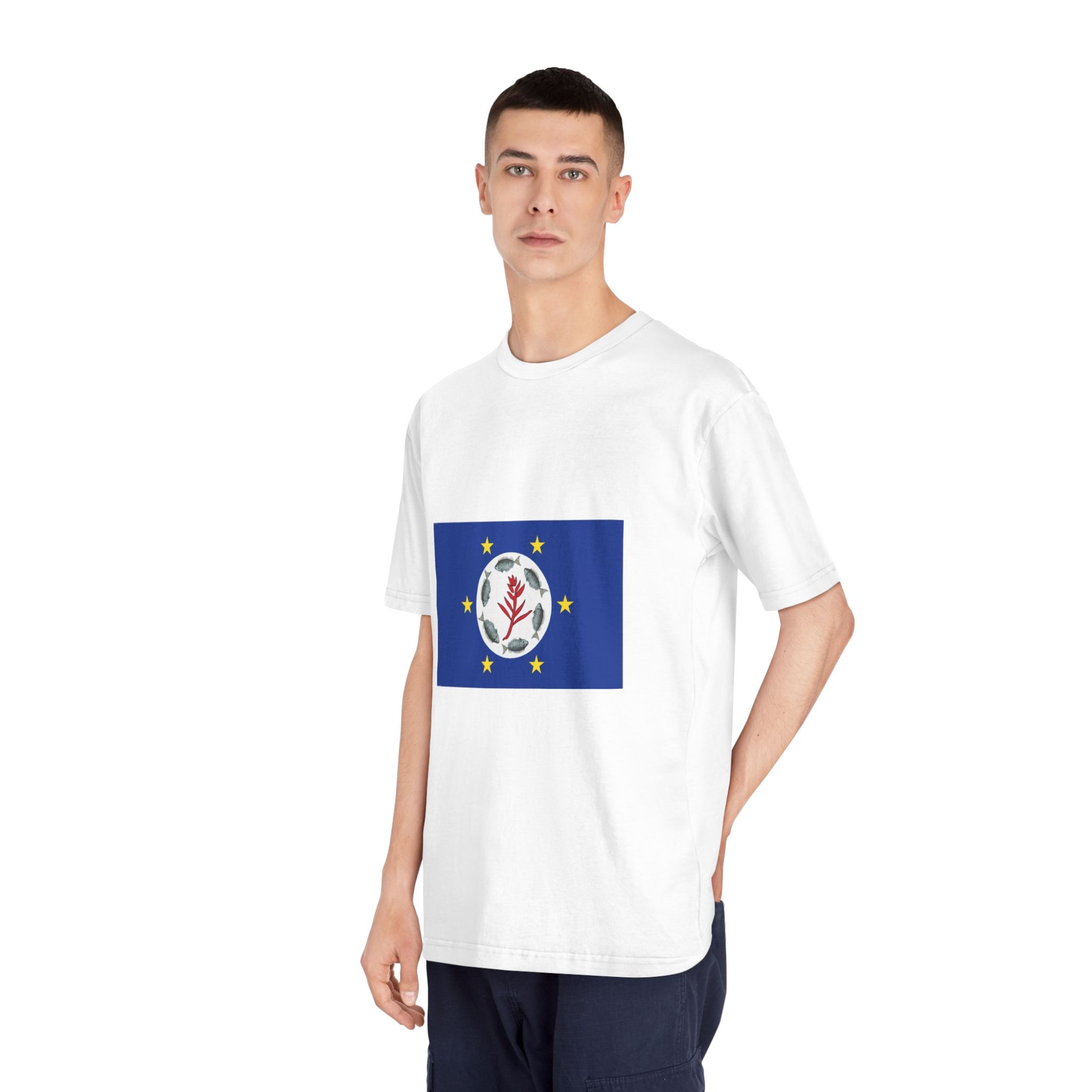 Flag of Airai State Unisex Classic Crewneck T Shirt - Image 4