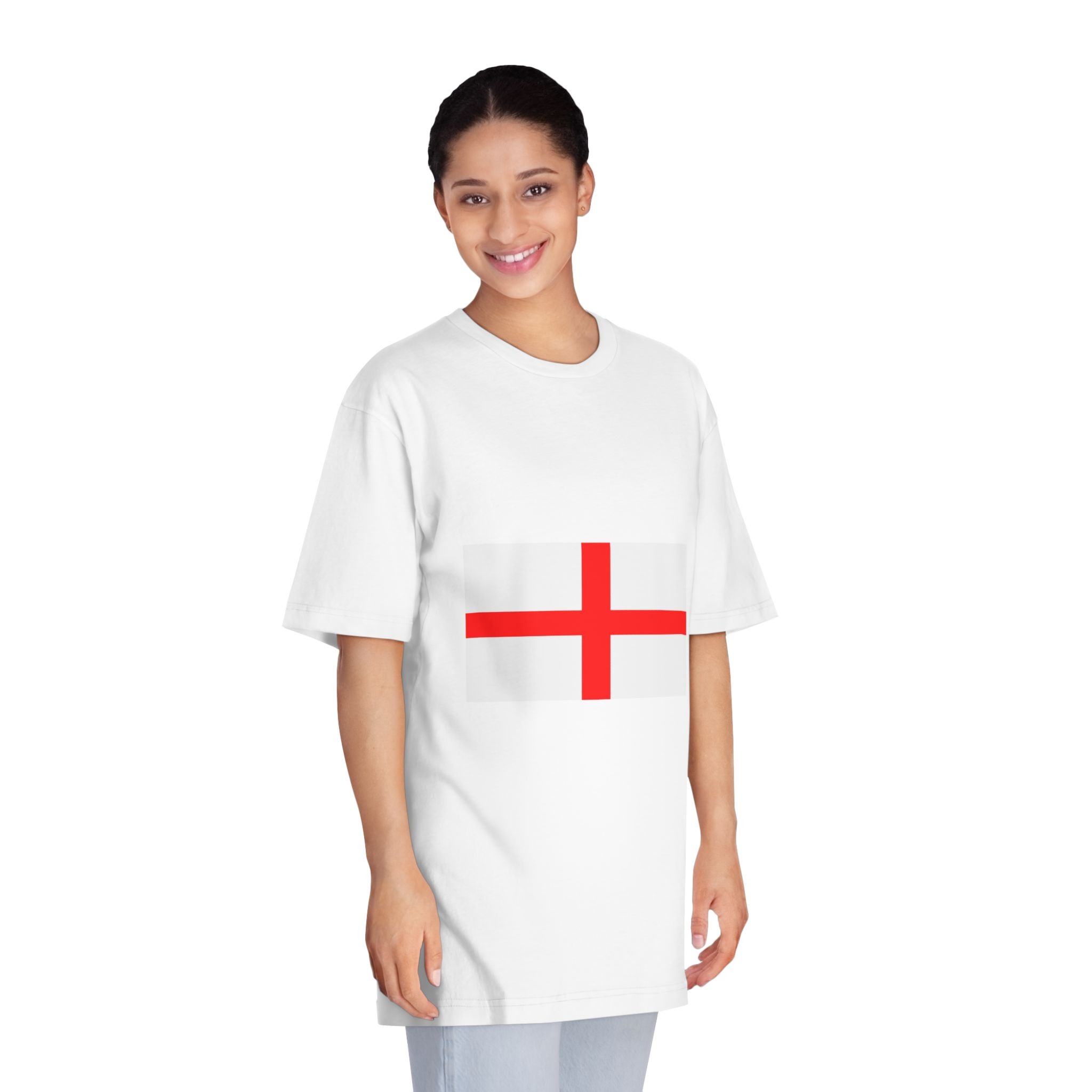 England Flag Unisex Classic Crewneck T Shirt - Image 3