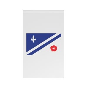 Flag Francoalbertains Blue White Red Banner Representing Frenchspeaking Community Culture Alberta House Banner