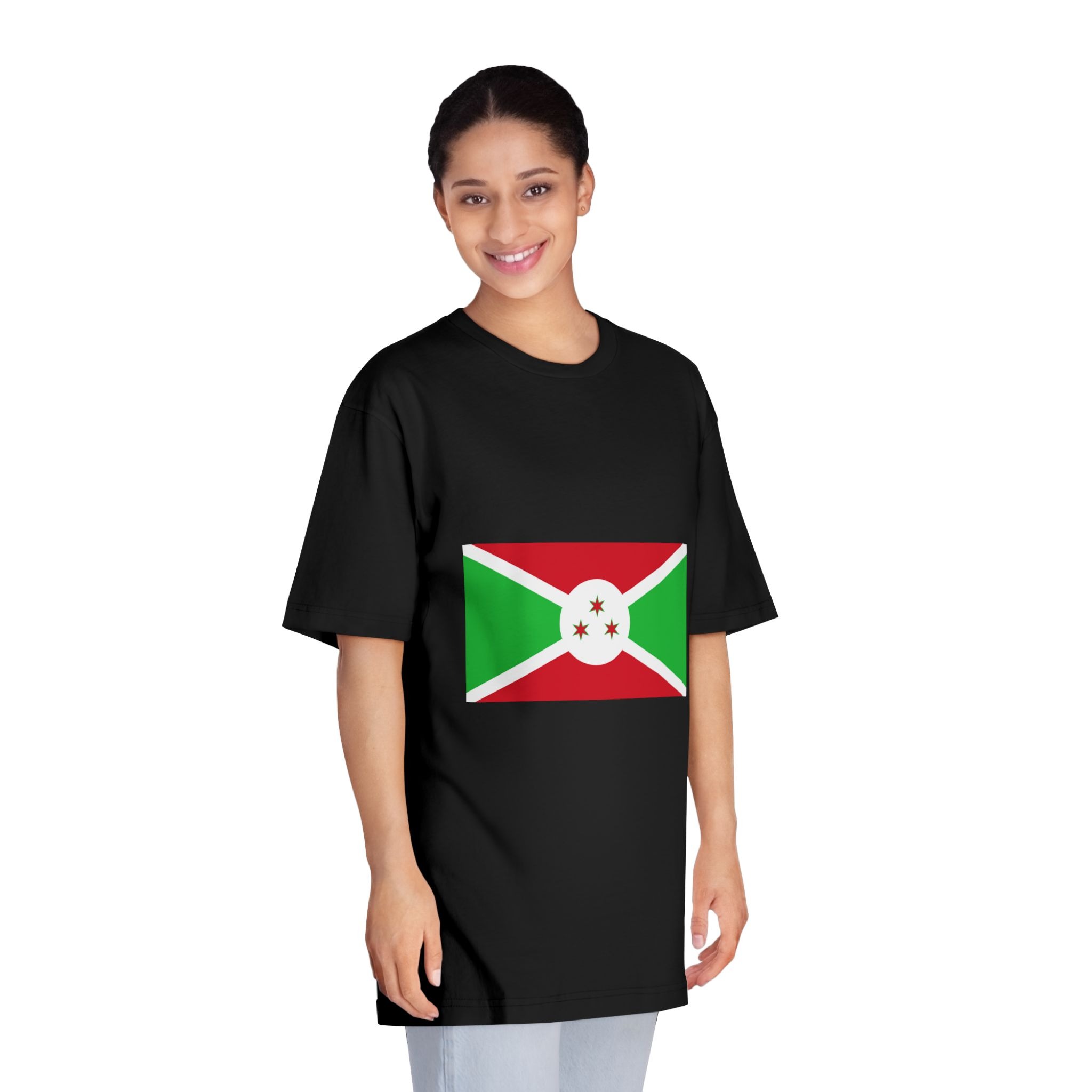 Brundi Flag Unisex Classic Crewneck T Shirt - Image 7