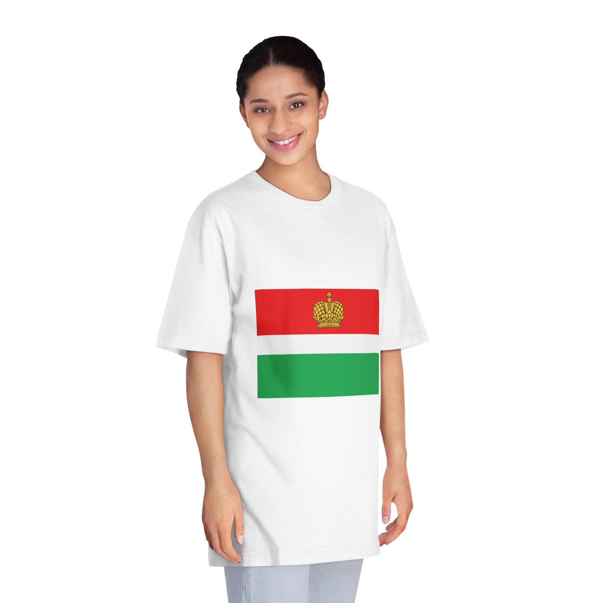 Flag of Kaluga Oblast Unisex Classic Crewneck T Shirt - Image 3