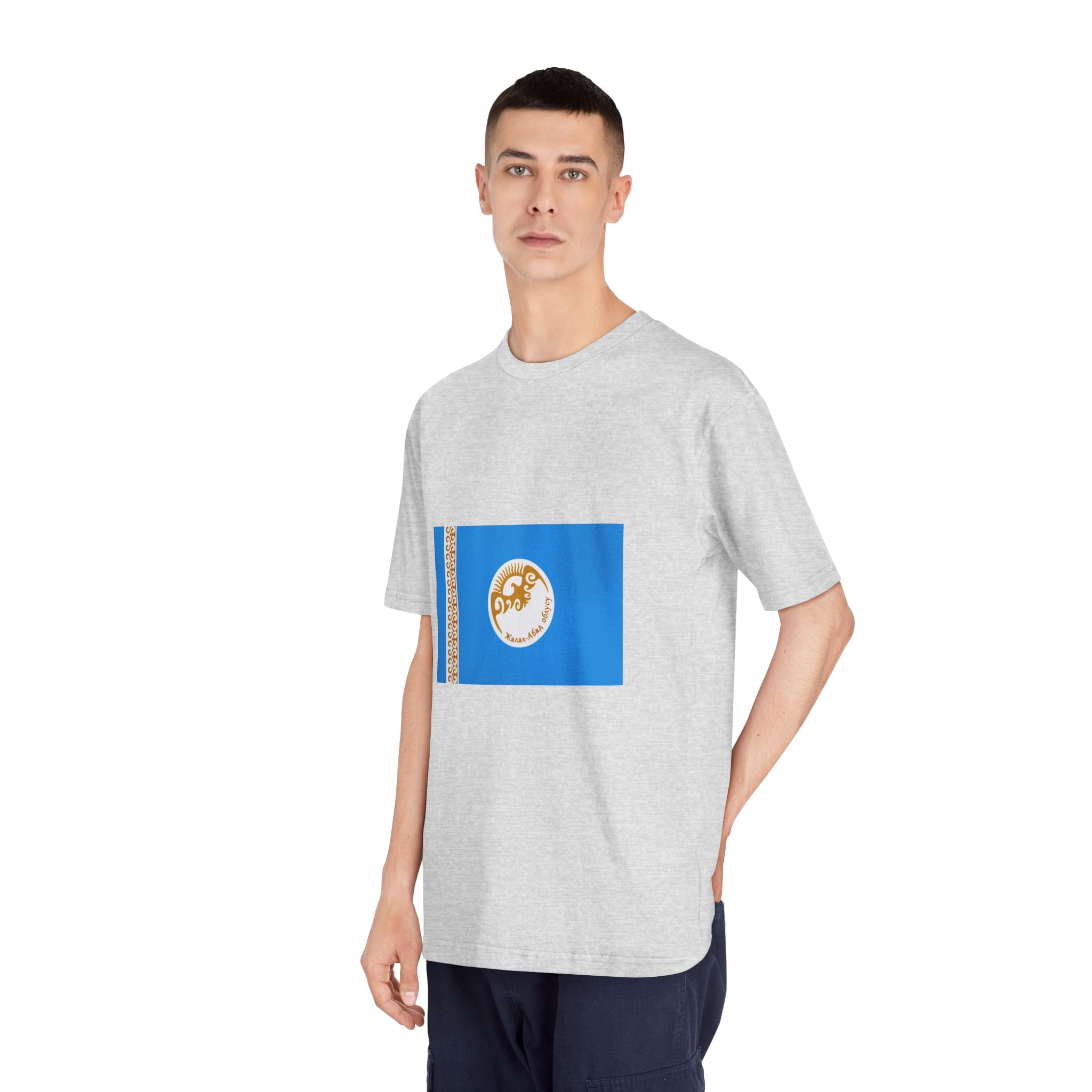 Flag of Jalal Abad Region Unisex Classic Crewneck T Shirt - Image 16
