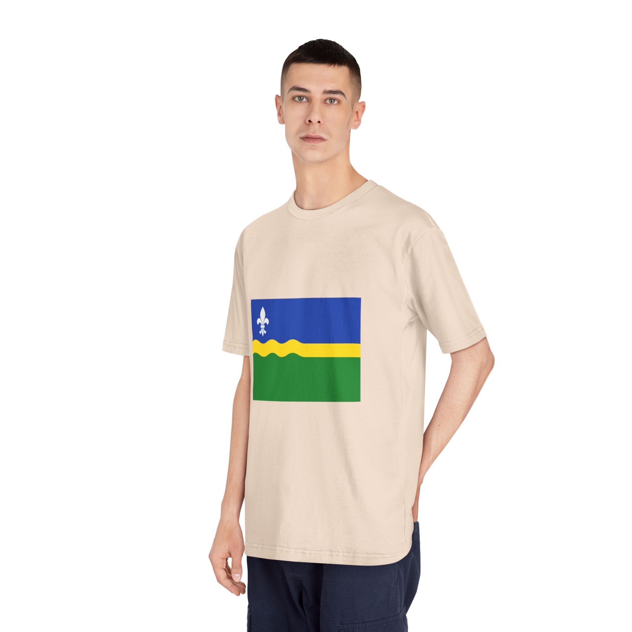 Flag of Flevoland Unisex Classic Crewneck T Shirt - Image 12