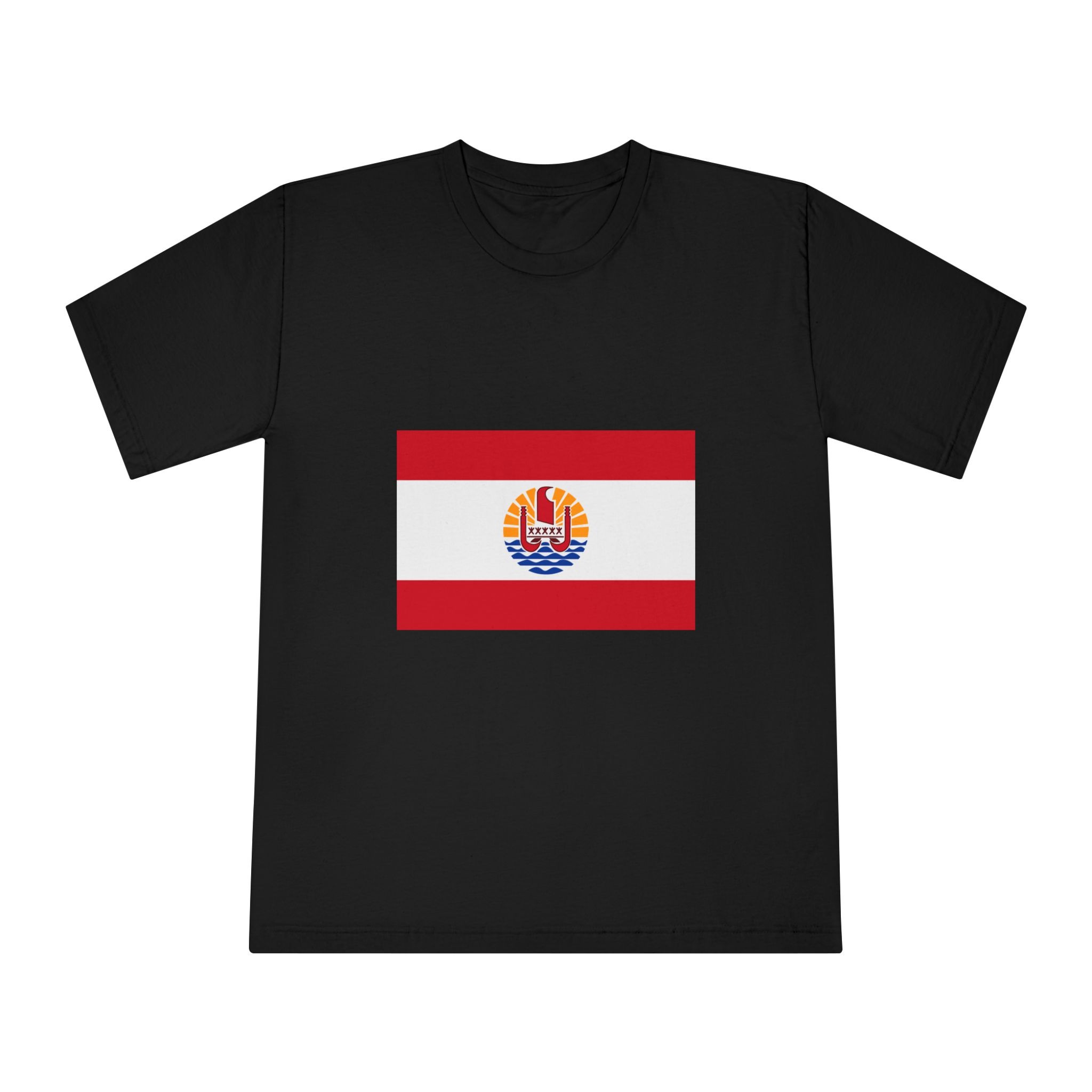 Flag of French Polynesia Unisex Classic Crewneck T Shirt - Image 5