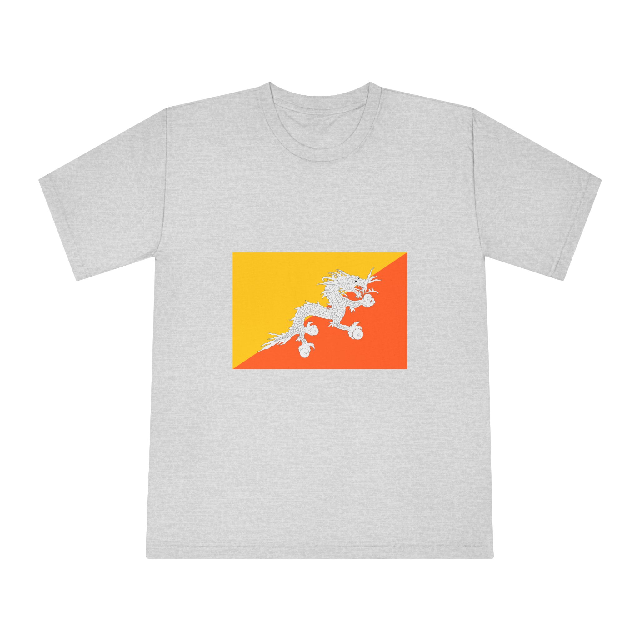 Flag of Bhutan Unisex Classic Crewneck T Shirt - Image 13