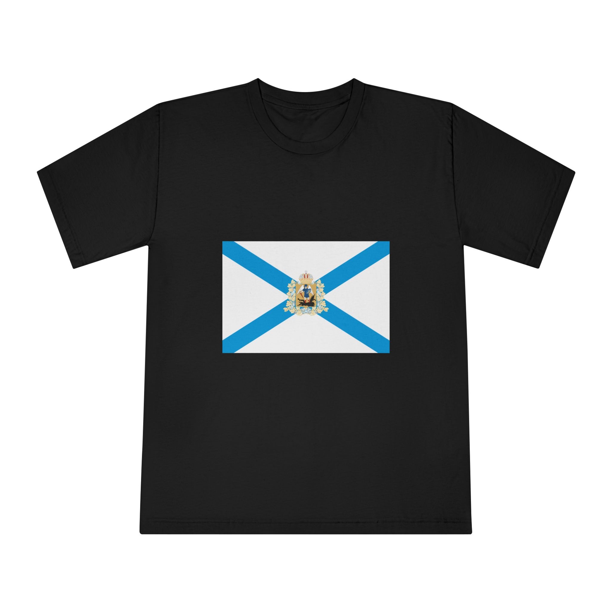 Flag of Arkhangelsk Oblast Unisex Classic Crewneck T Shirt - Image 5