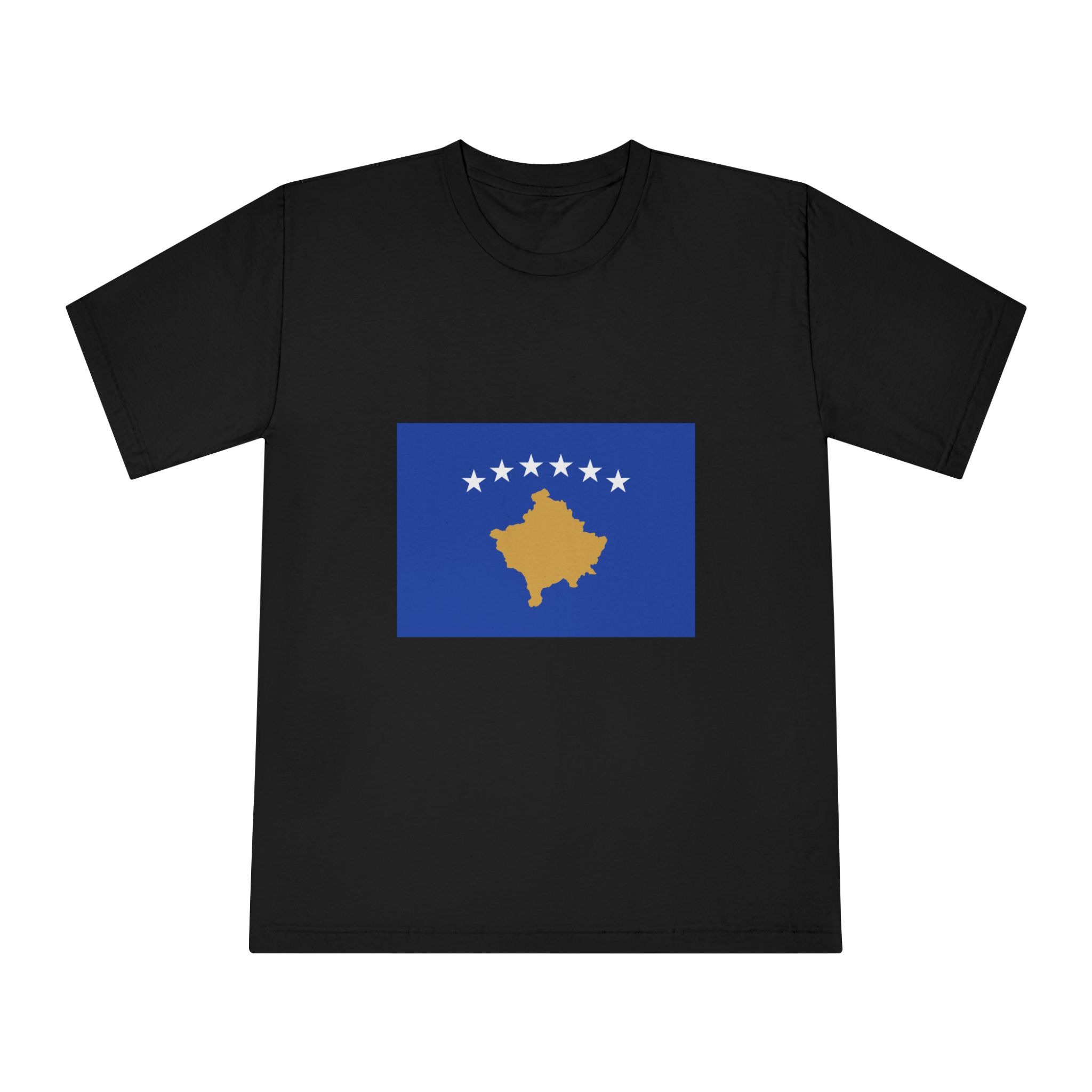 Flag of Kosovo Unisex Classic Crewneck T Shirt - Image 5