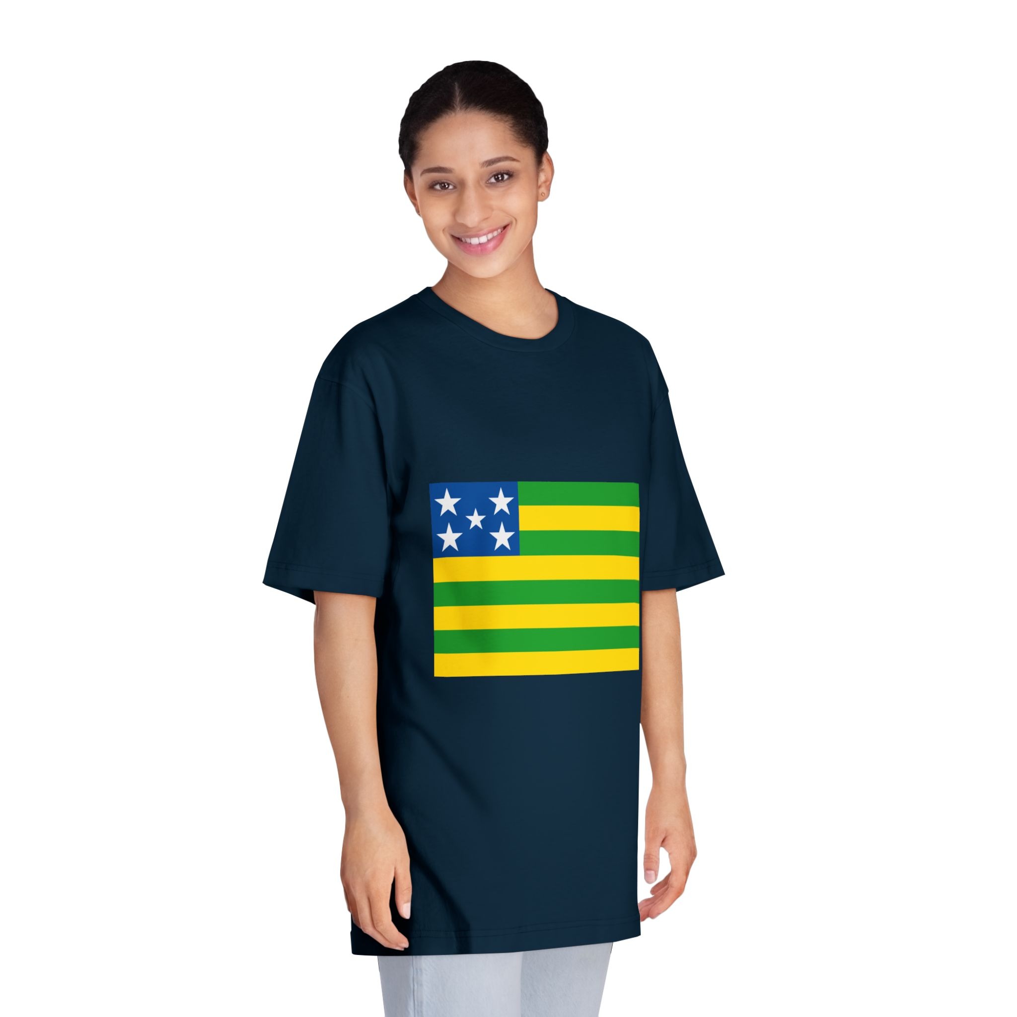 Flag of Goiás Unisex Classic Crewneck T Shirt - Image 19