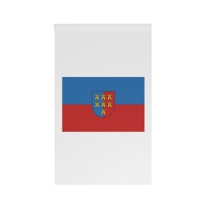 Flag Transylvania Saxons Blue Black Emblem Historical Banner Transylvanian Saxons German House Banner