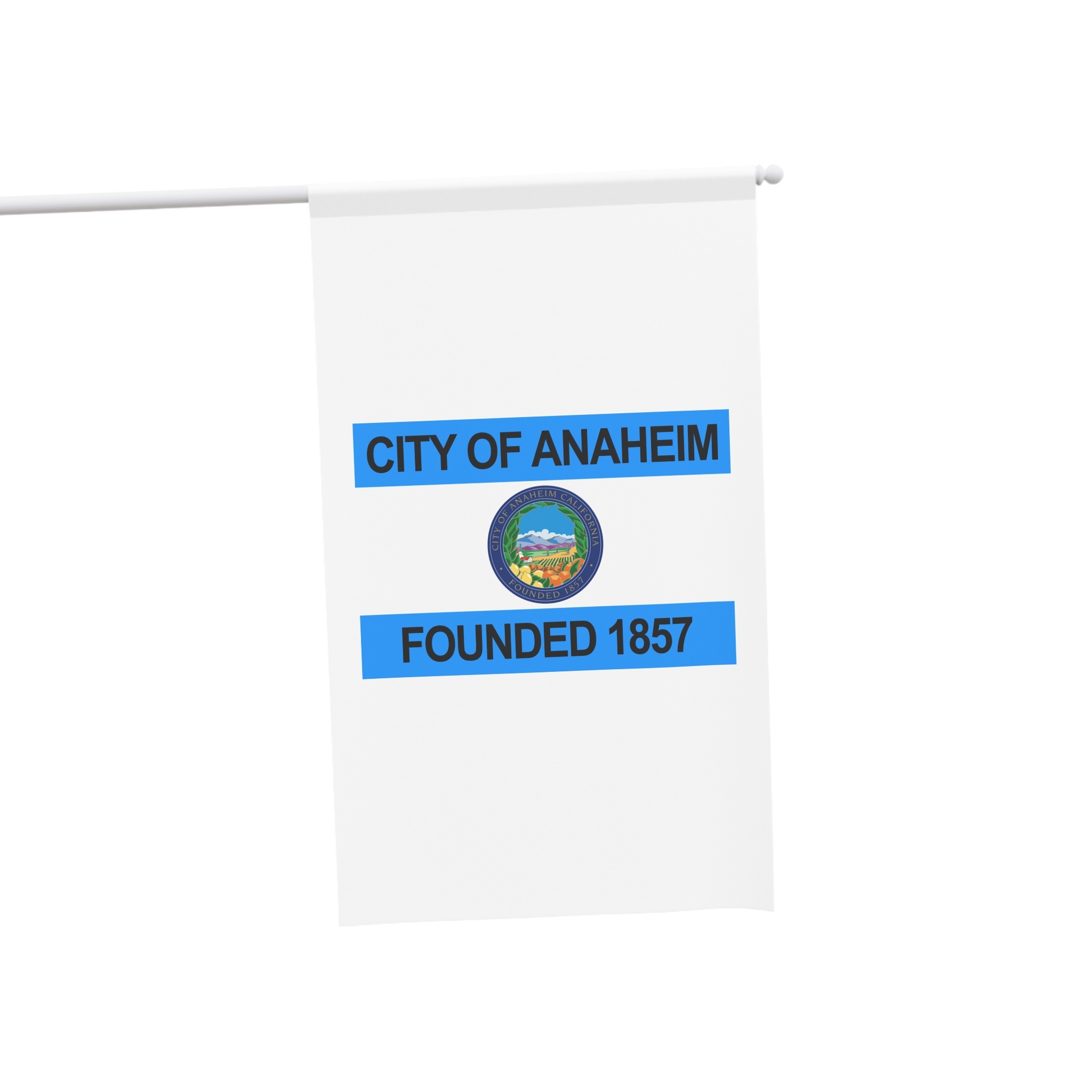 Flag of Anaheim, California (1967–2018, 2019–present) House Banner - Image 3