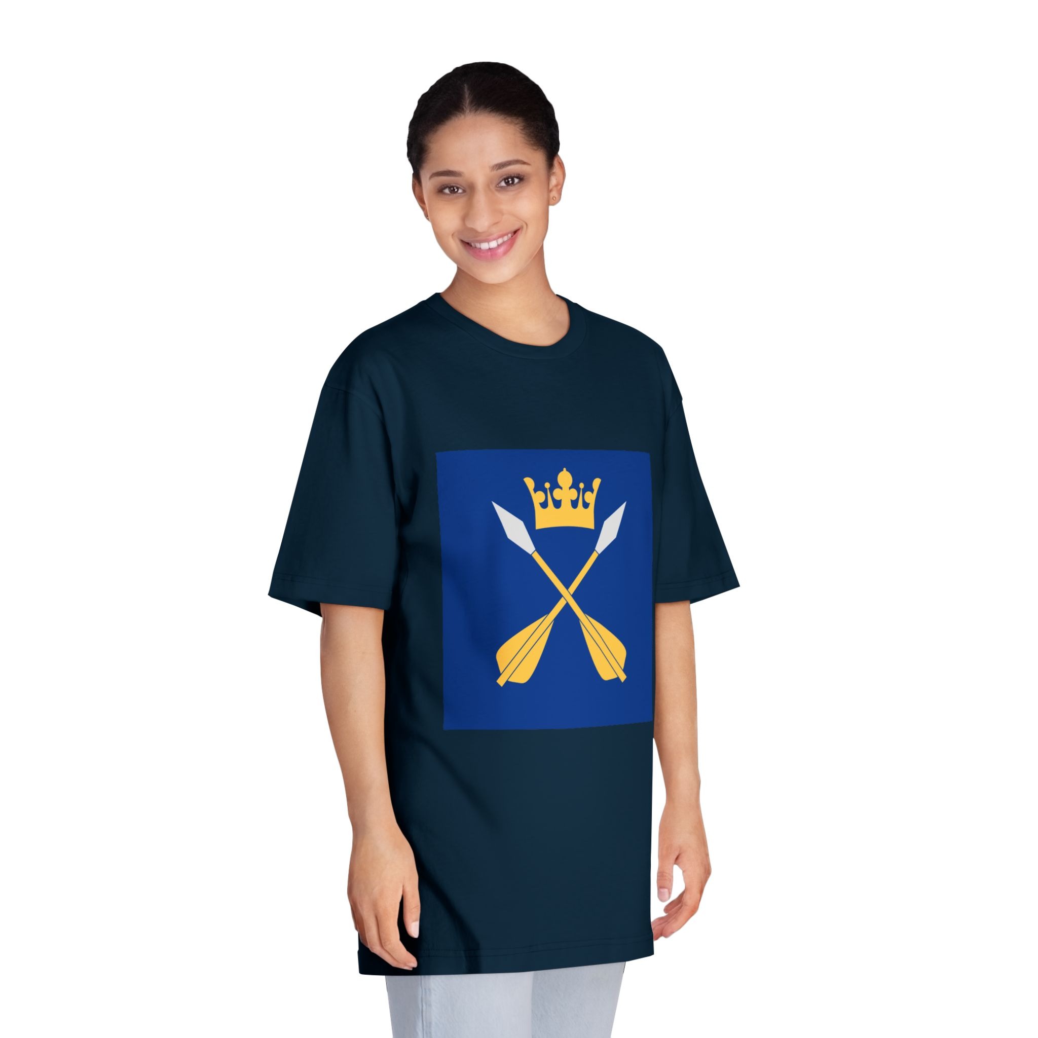 Dalarnas Län Vapenflagga Unisex Classic Crewneck T Shirt - Image 19