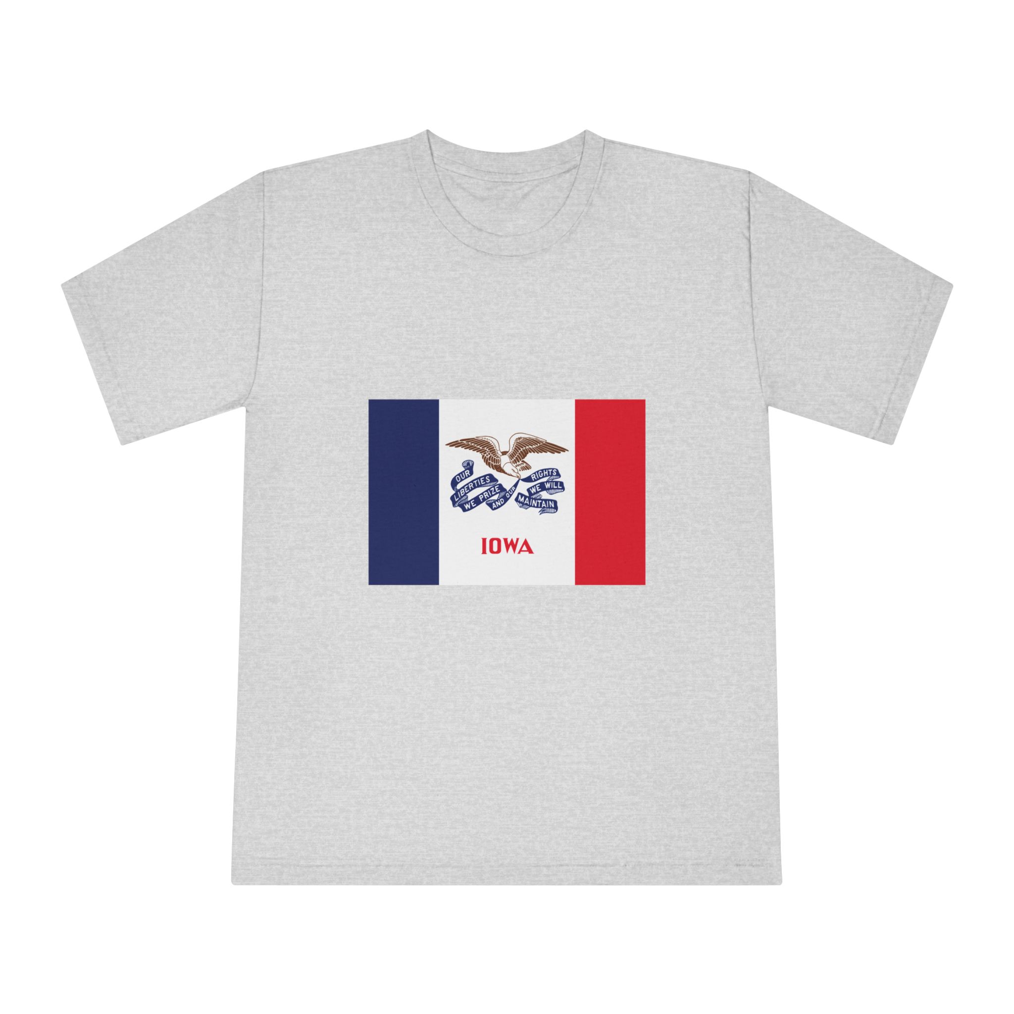 Flag of Iowa Unisex Classic Crewneck T Shirt - Image 13