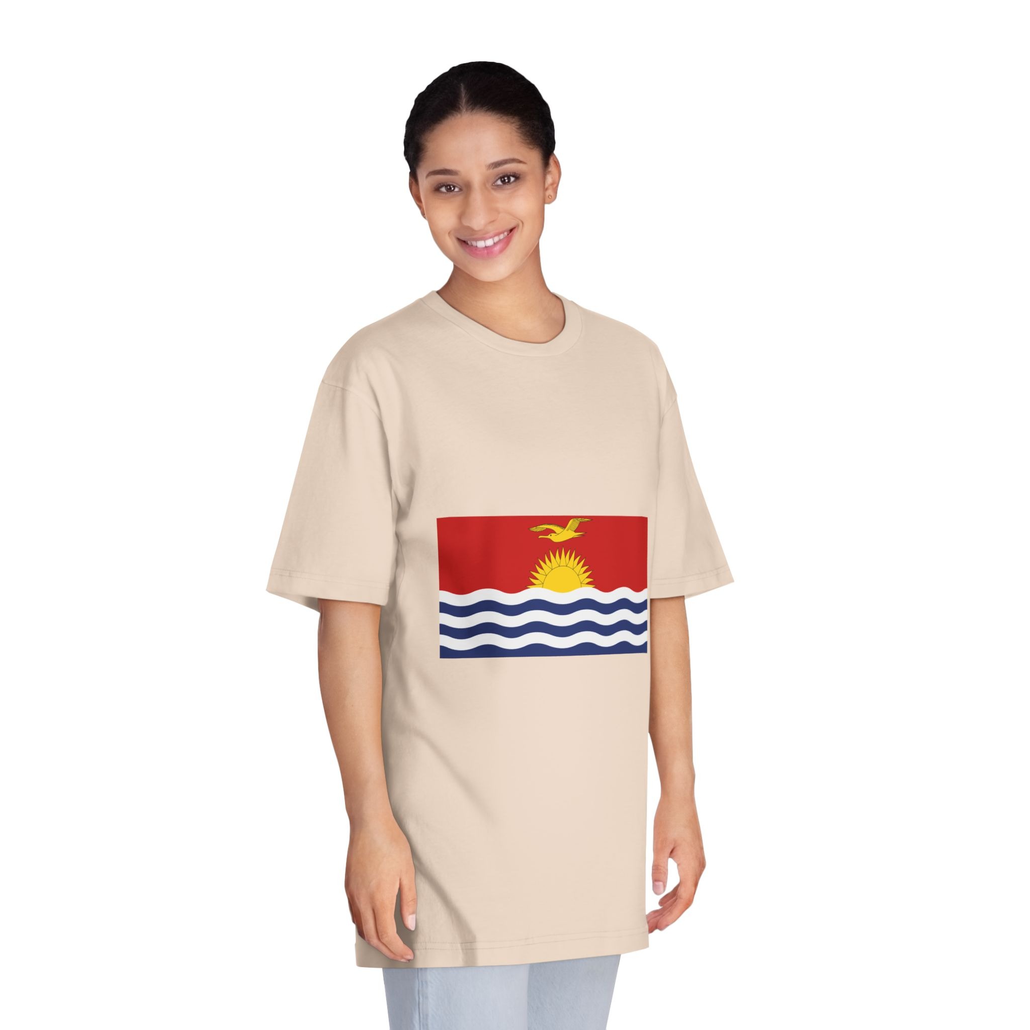 Flag of Kiribati Unisex Classic Crewneck T Shirt - Image 11