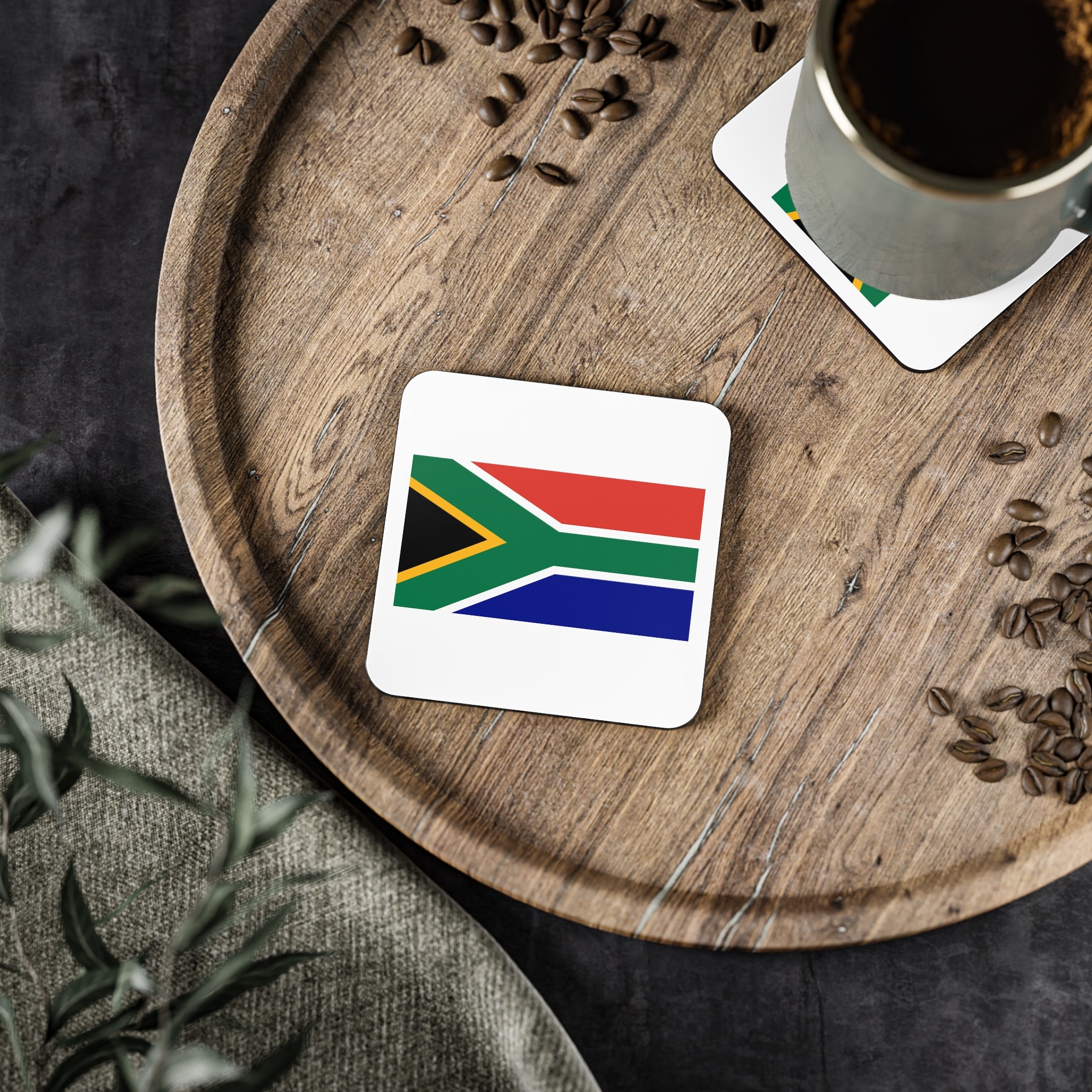 South Africa Flag Coasters - Image 5