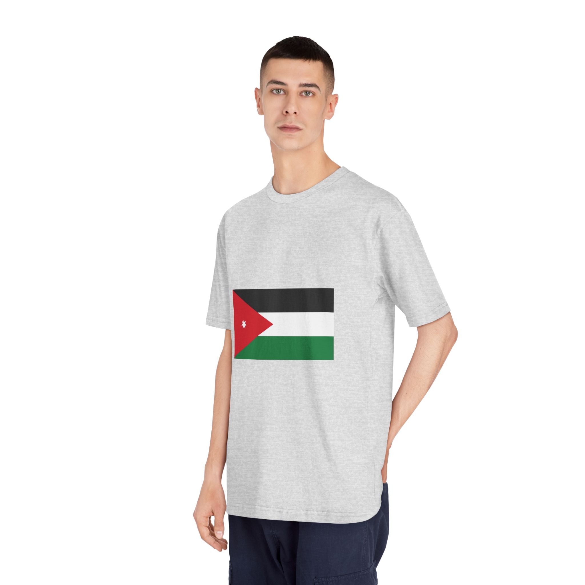 Flag of Jordan Unisex Classic Crewneck T Shirt - Image 16