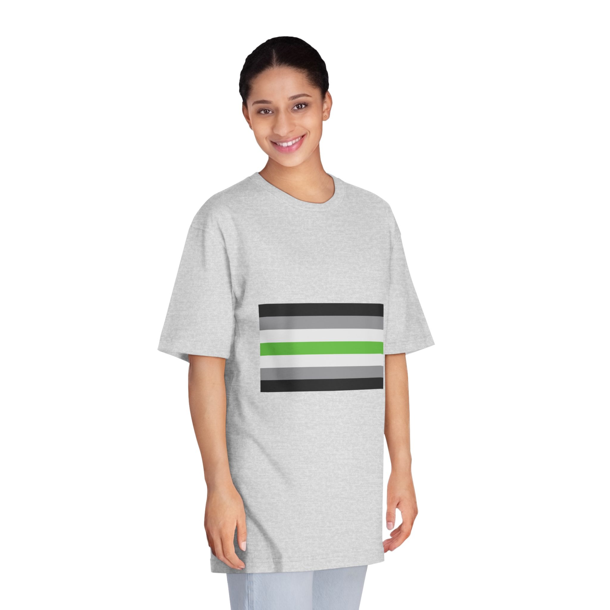 Agender Flag Unisex Classic Crewneck T Shirt - Image 15