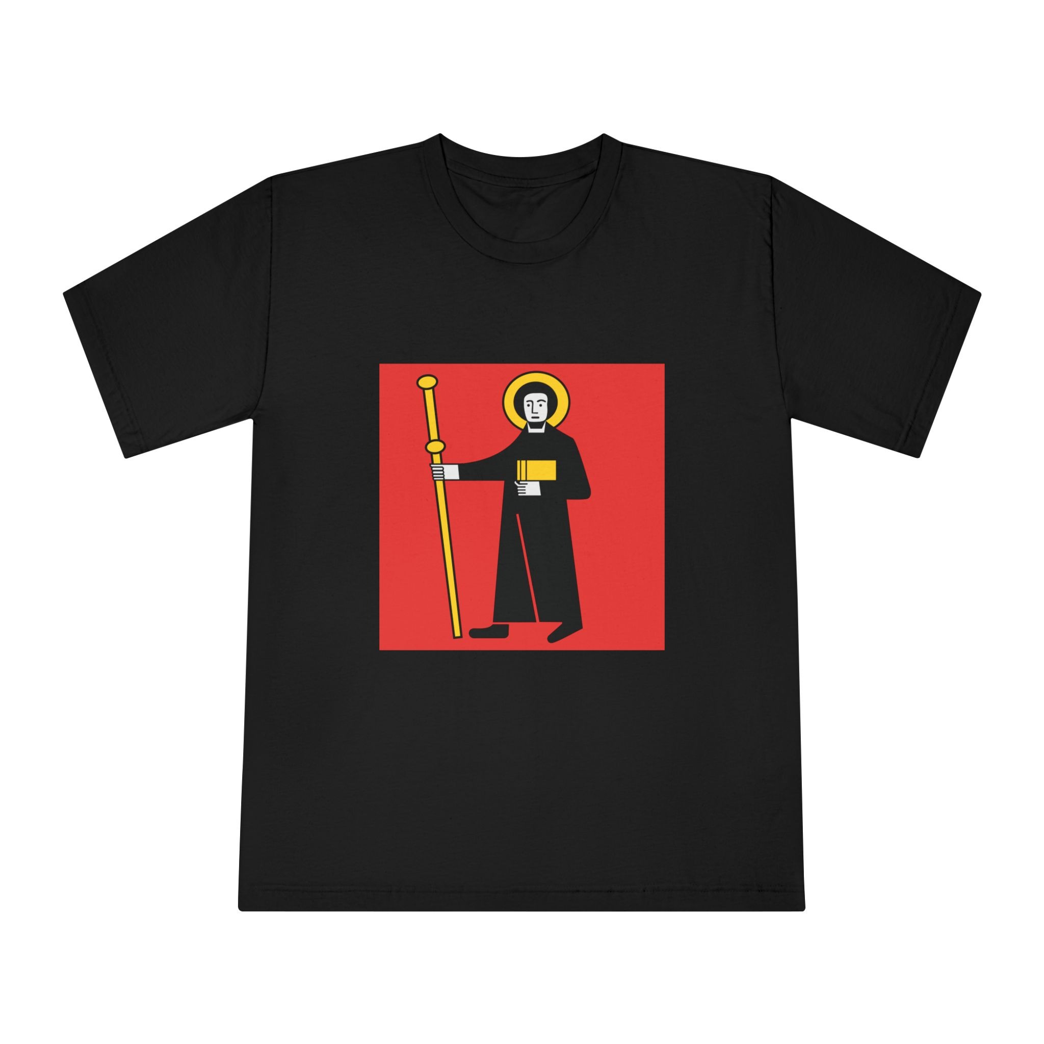 Flag of Canton of Glarus Unisex Classic Crewneck T Shirt - Image 5