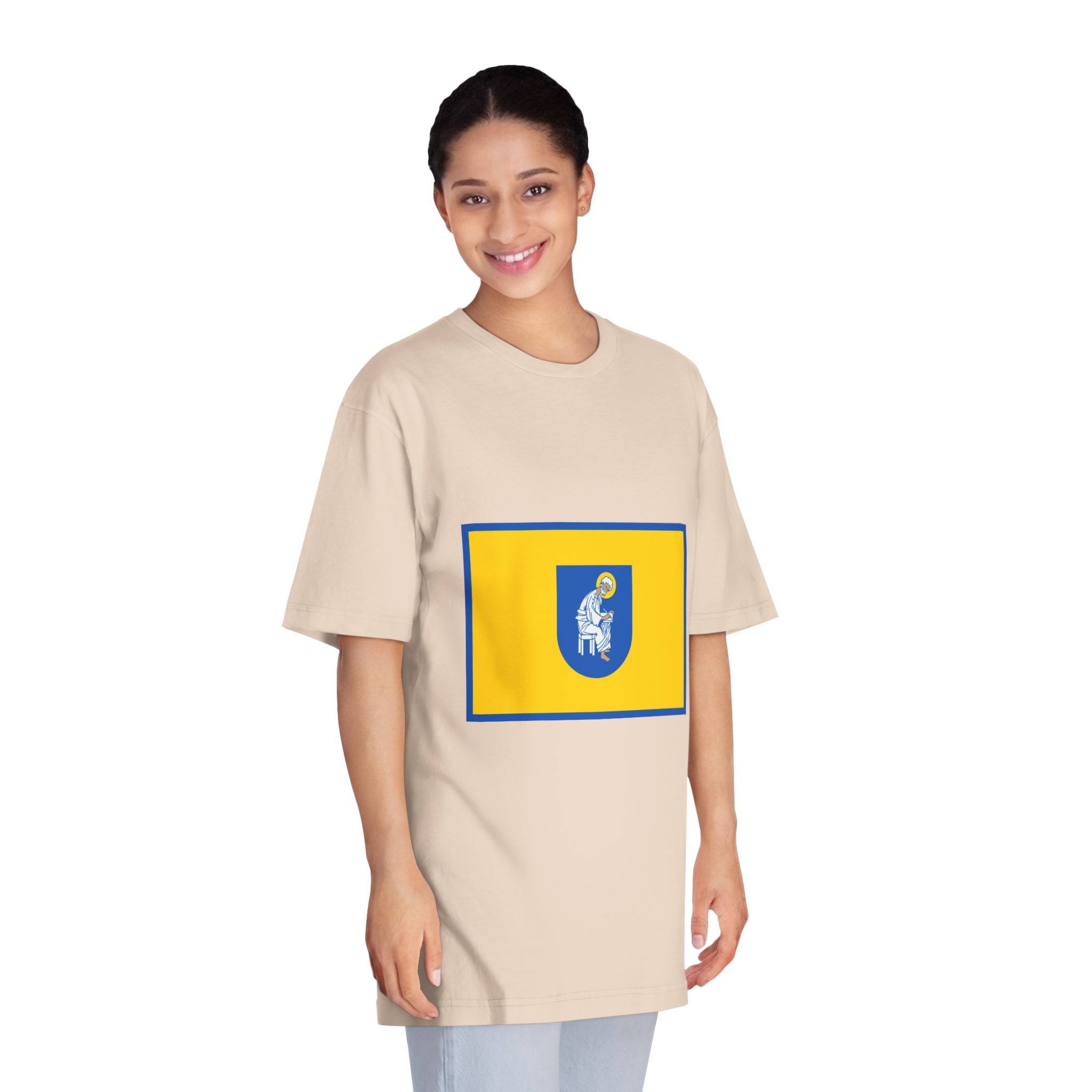 Flag of Pechersk District In Kyiv Unisex Classic Crewneck T Shirt - Image 11