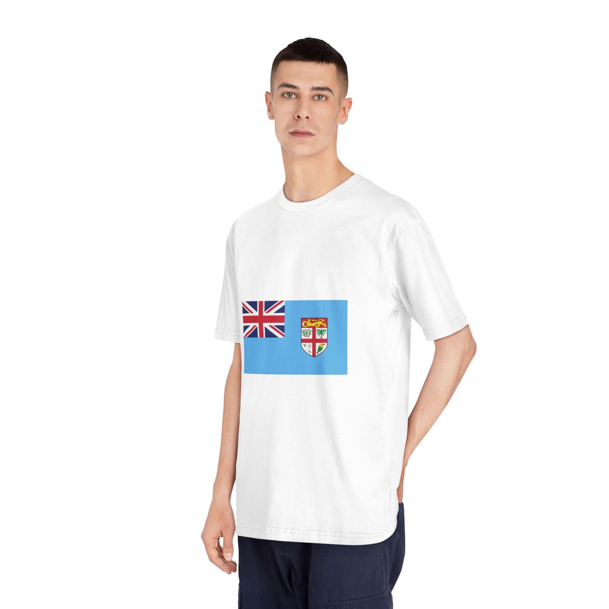 Flag of Fiji Unisex Classic Crewneck T Shirt - Image 4