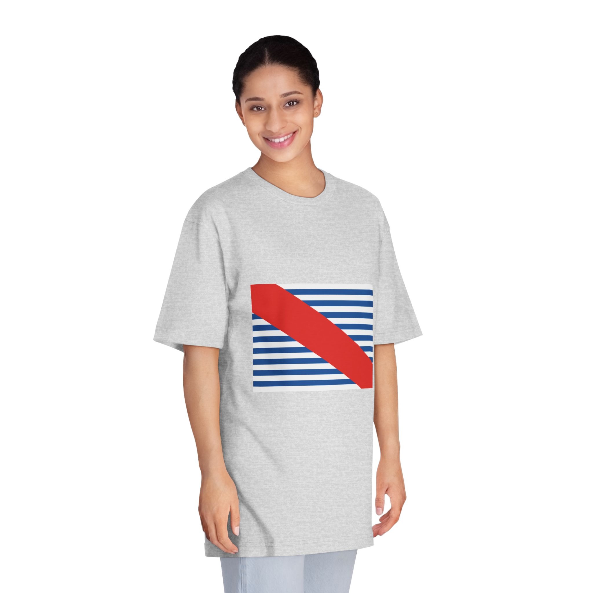 Flag of Canelones Department Unisex Classic Crewneck T Shirt - Image 15