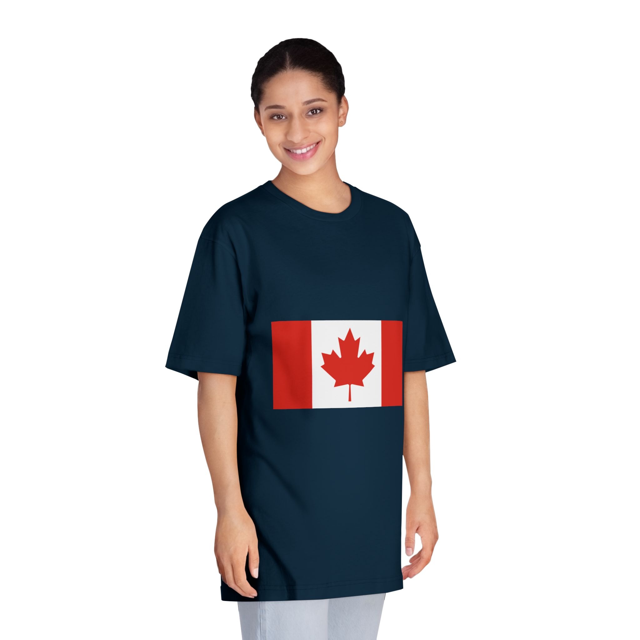 Flag of Canada (pantone) Unisex Classic Crewneck T Shirt - Image 19