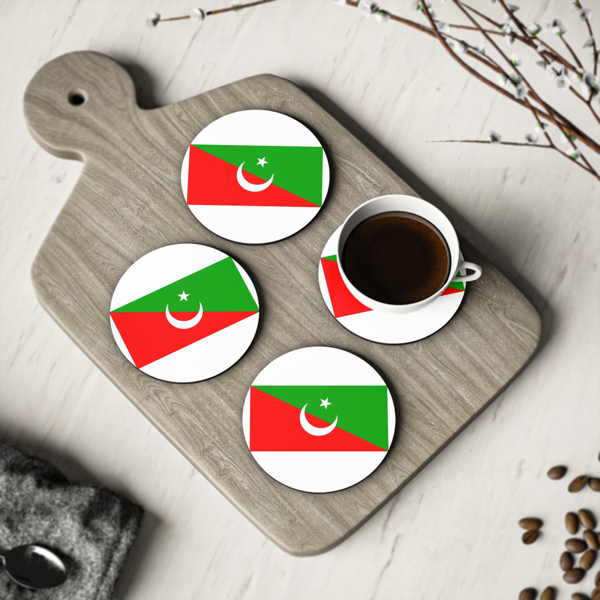 Tatar Nationalist Flag Coasters - Image 4