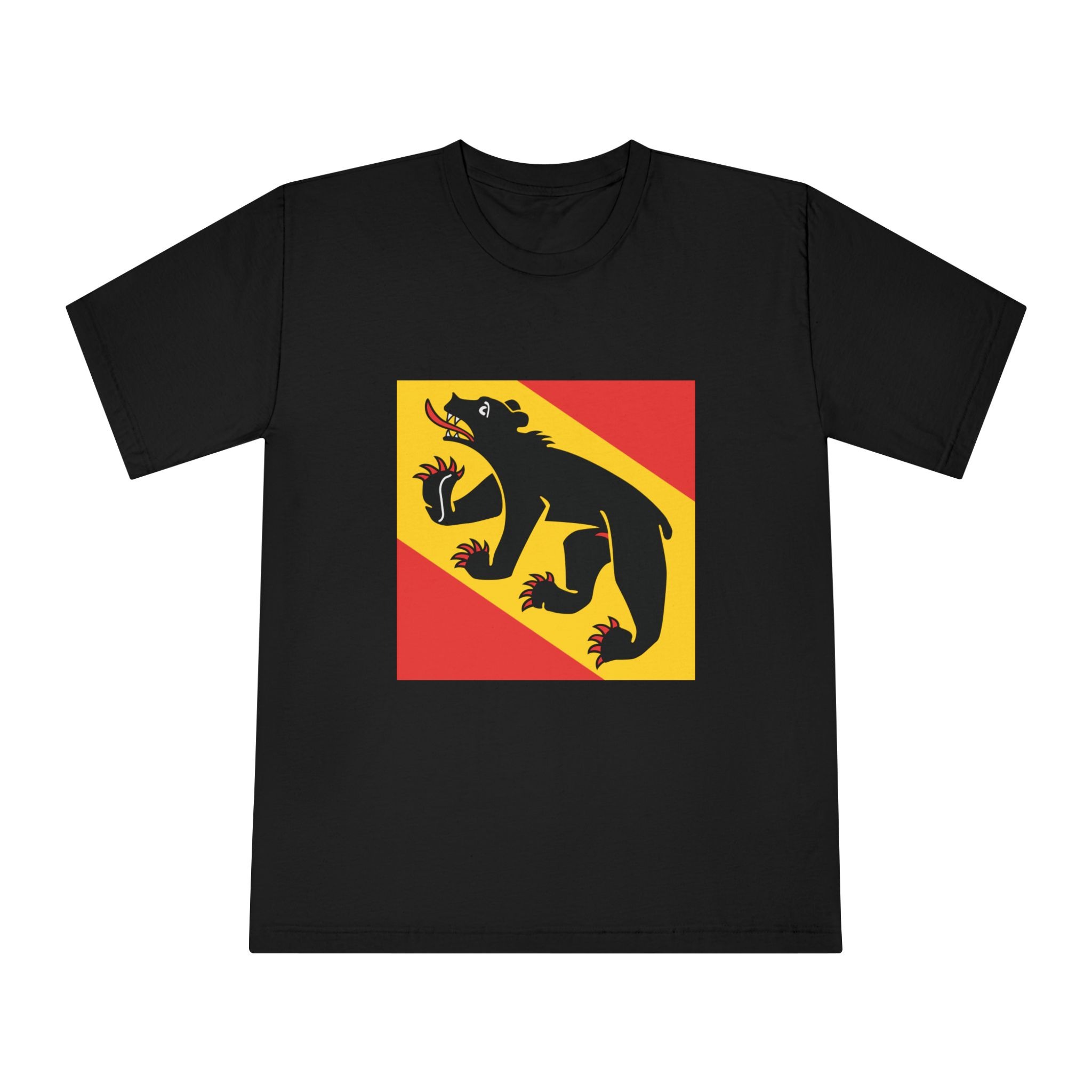 Flag of Canton of Bern Unisex Classic Crewneck T Shirt - Image 5