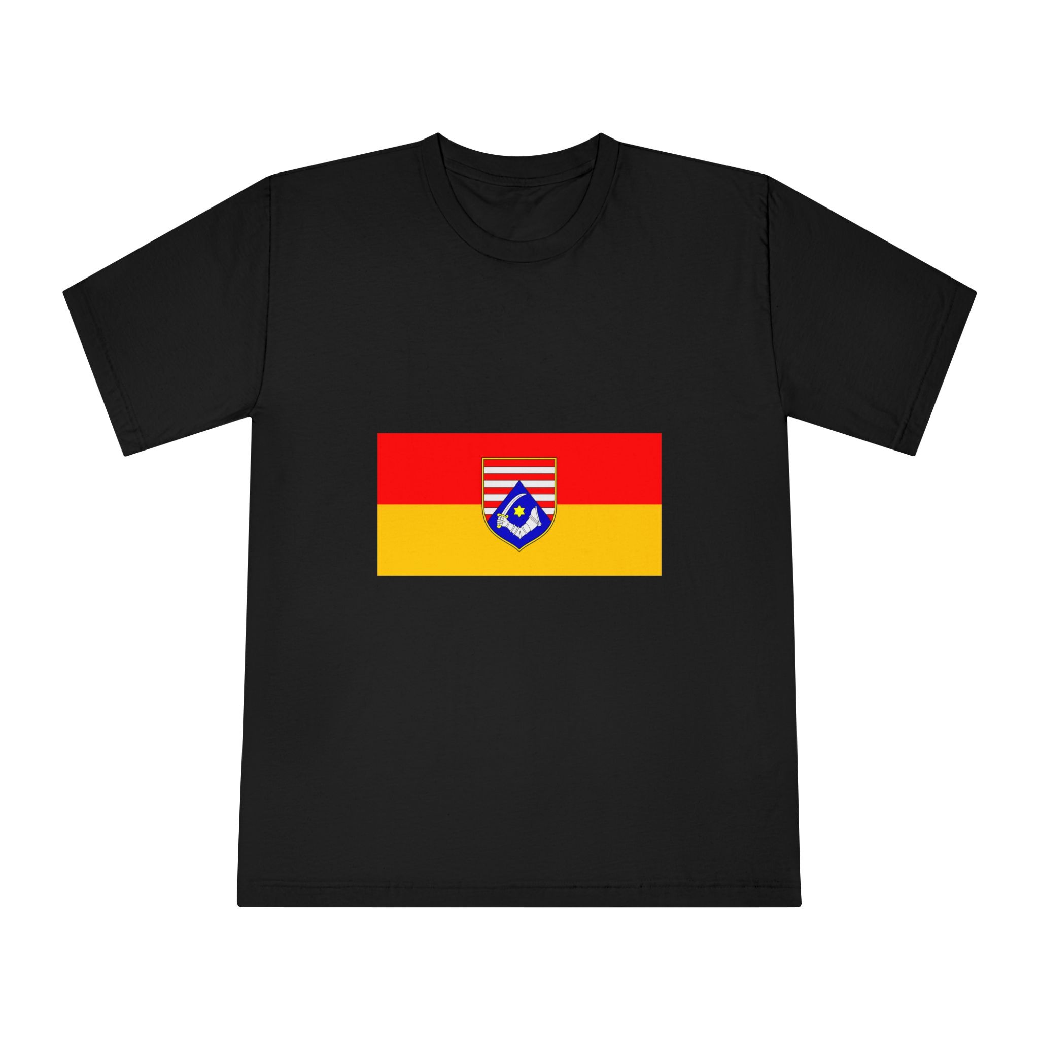 Flag of Karlovac County Unisex Classic Crewneck T Shirt - Image 5