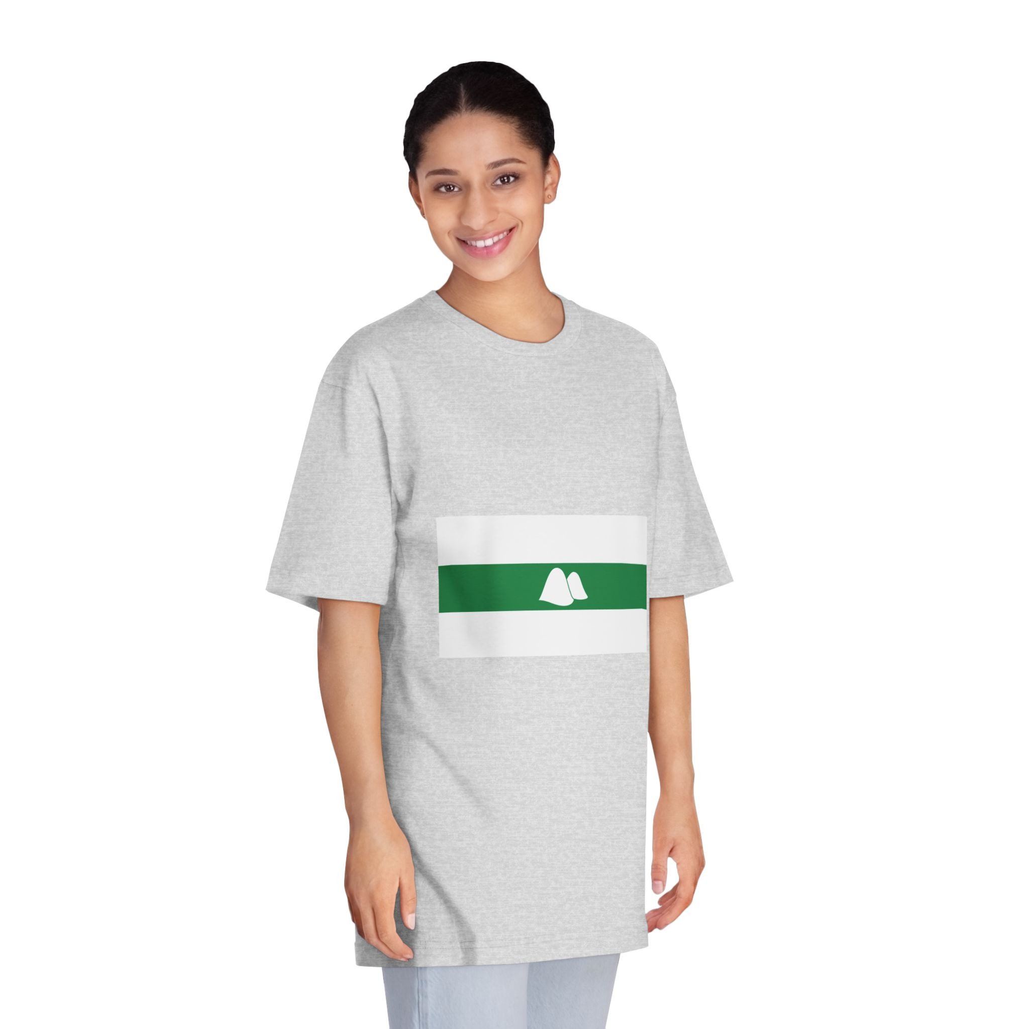 Flag of Kurgan Oblast Unisex Classic Crewneck T Shirt - Image 15