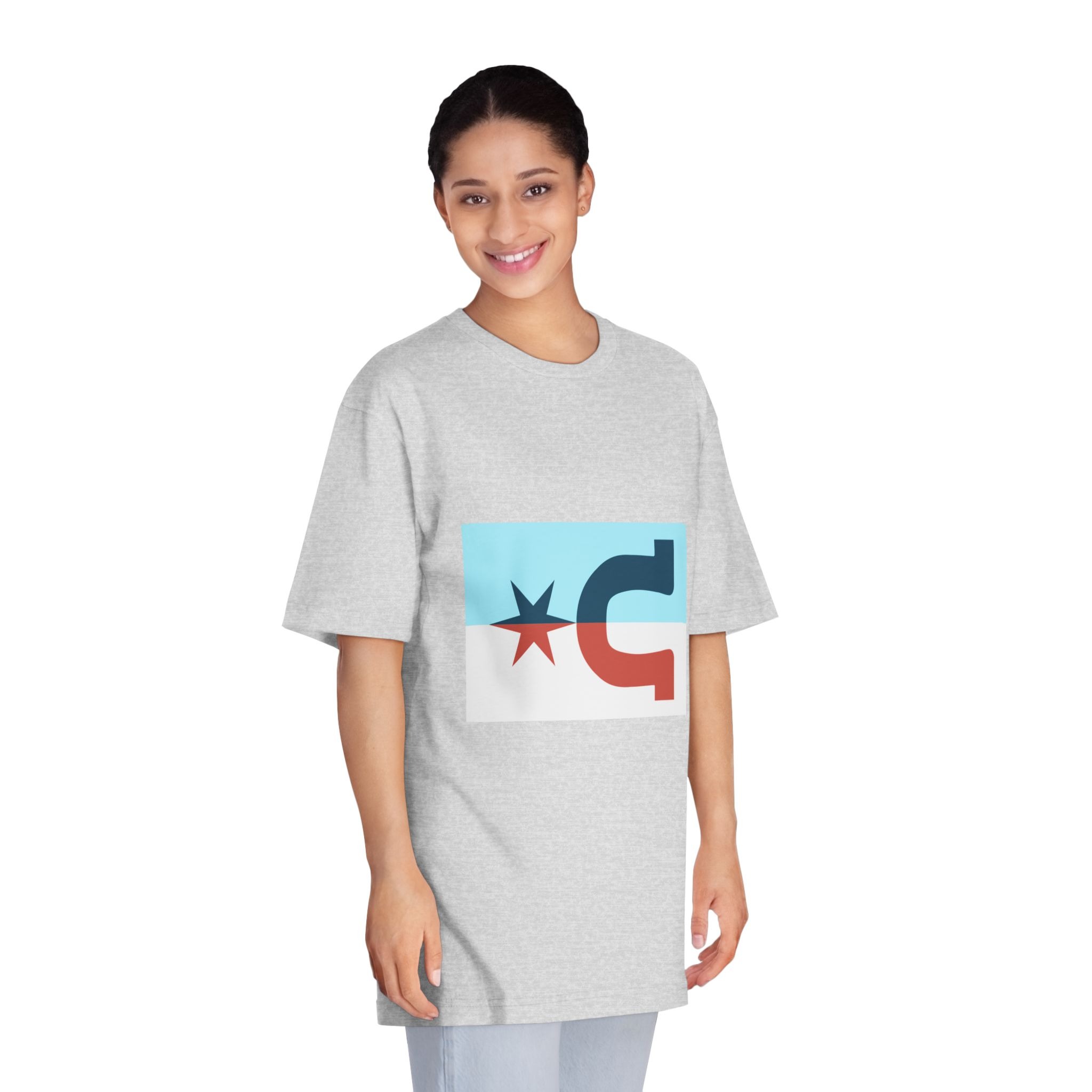 Flag of Caldwell, Kansas Unisex Classic Crewneck T Shirt - Image 15