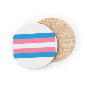 Trans Flag Coasters
