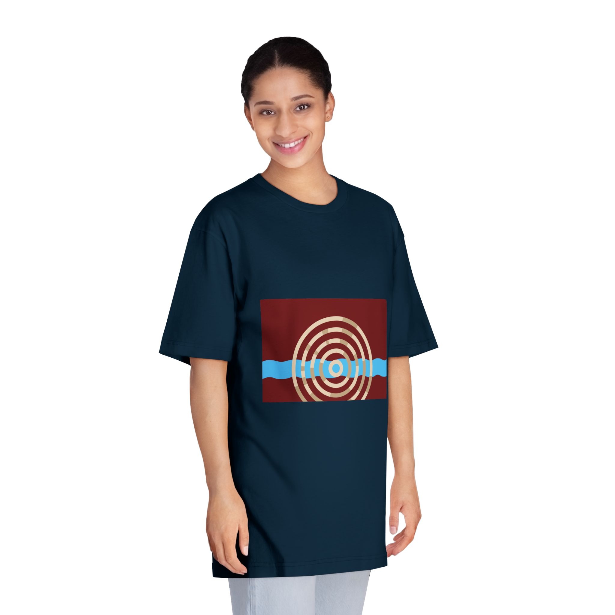 Flag of Lockport, Illinois Unisex Classic Crewneck T Shirt - Image 19