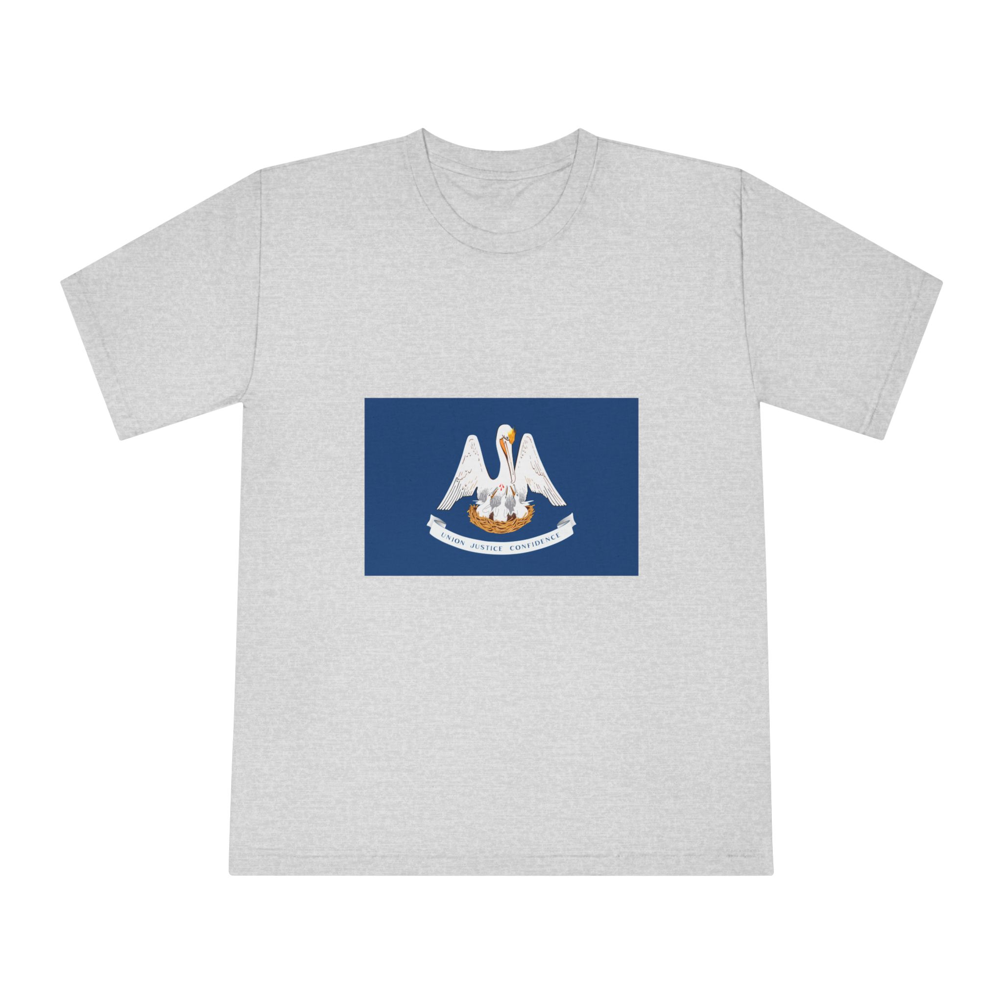 Flag of Louisiana Unisex Classic Crewneck T Shirt - Image 13