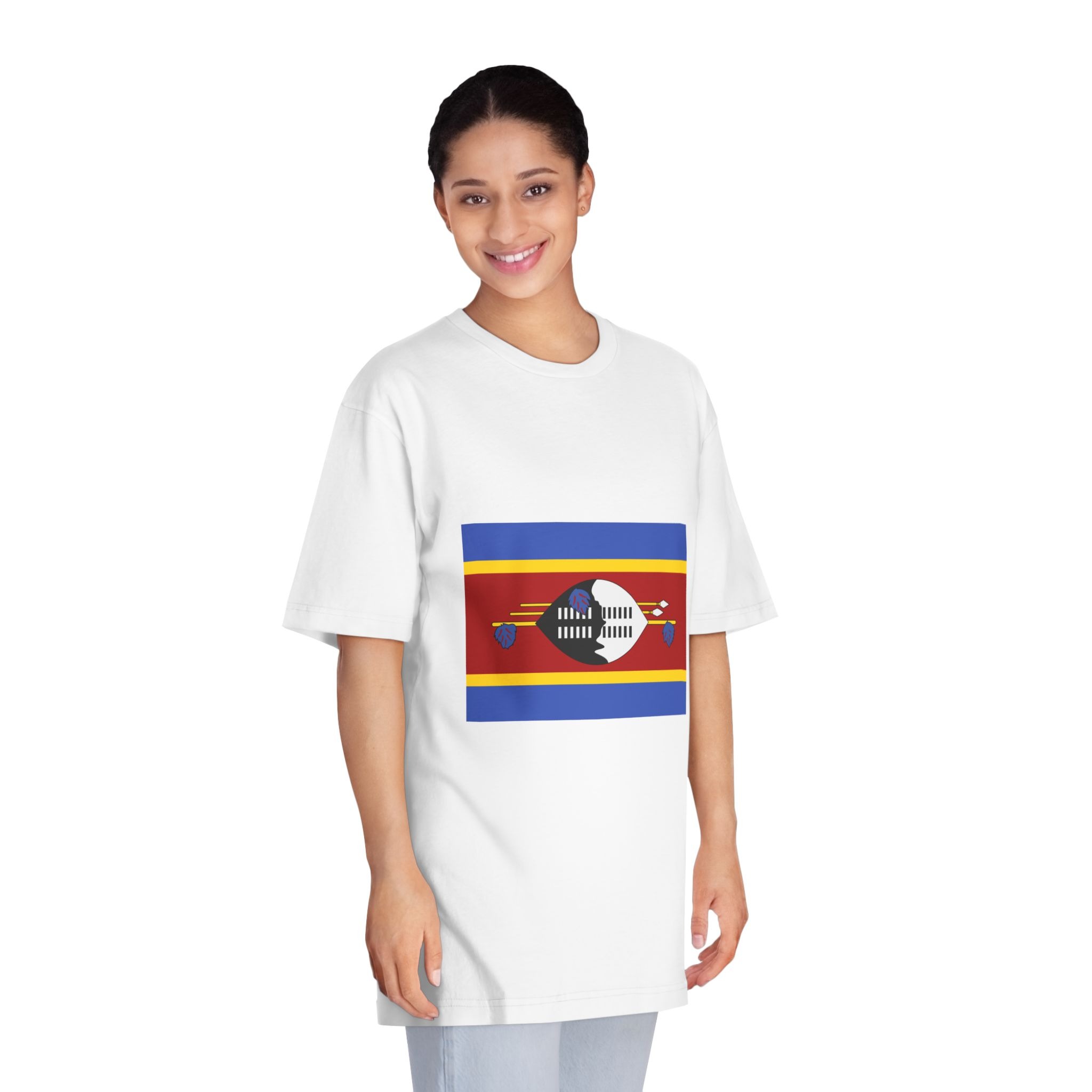Flag of Eswatini Unisex Classic Crewneck T Shirt - Image 3